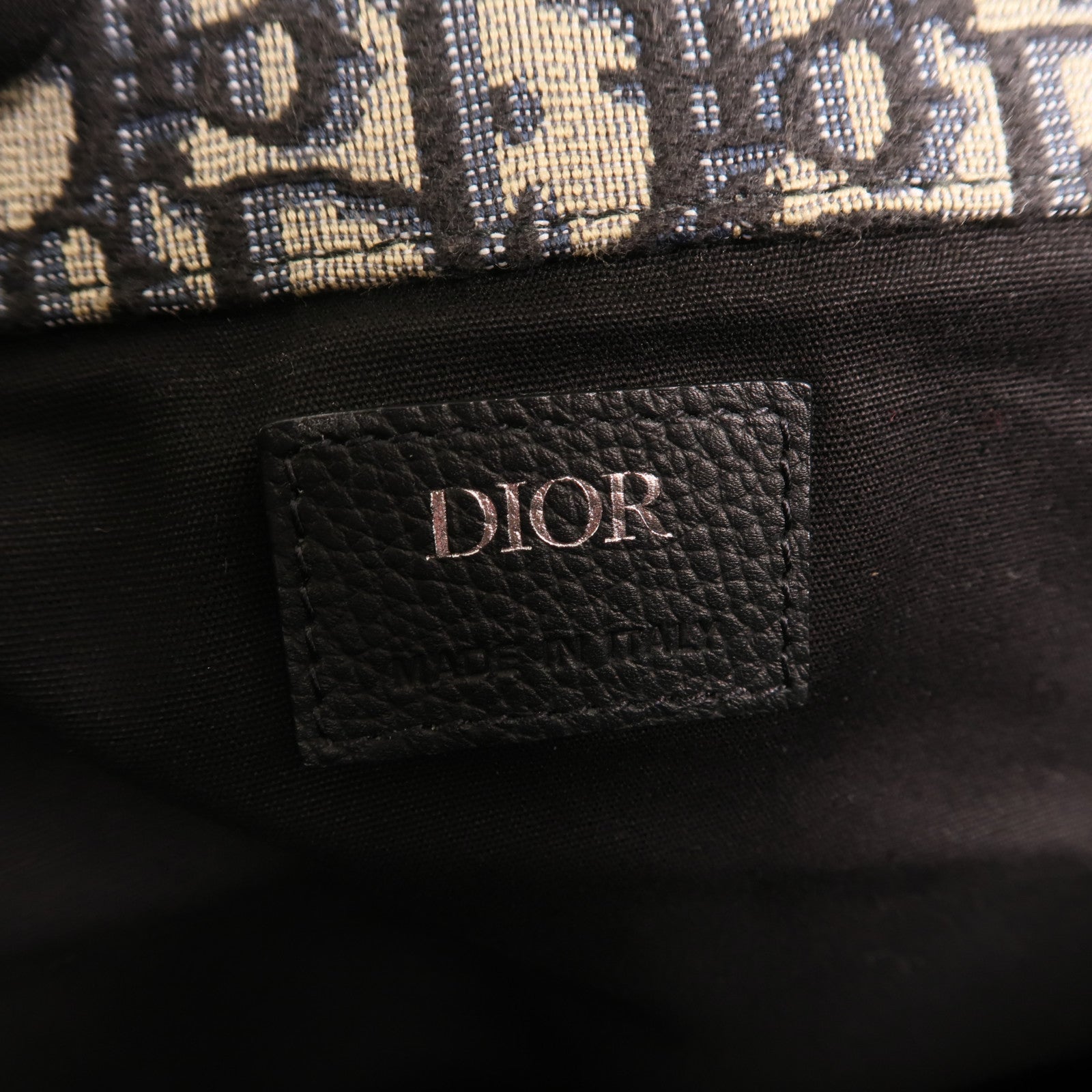 Dior 帆布Saddle Backpack銀扣背包