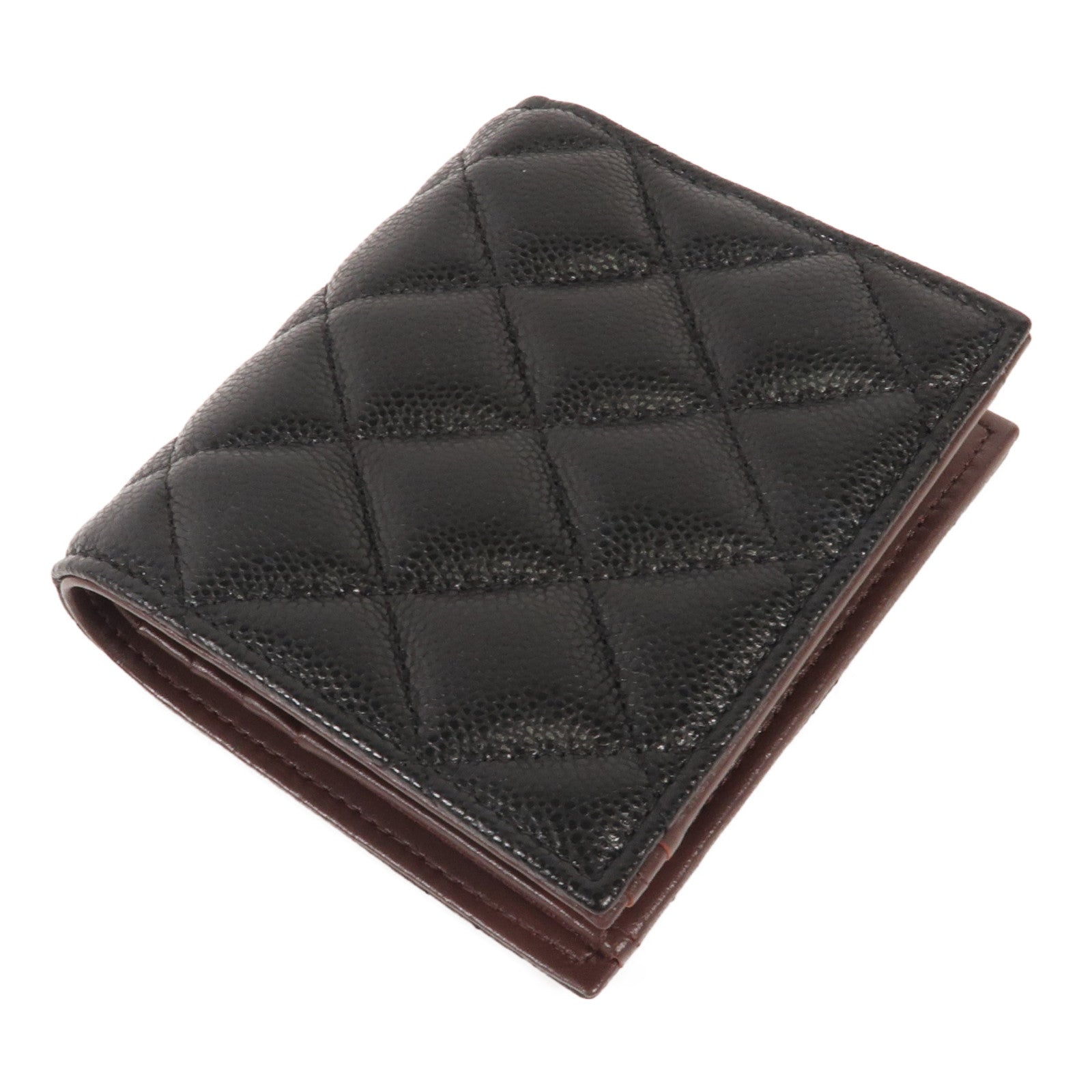 CHANEL 牛皮皮革Wallet金扣錢包