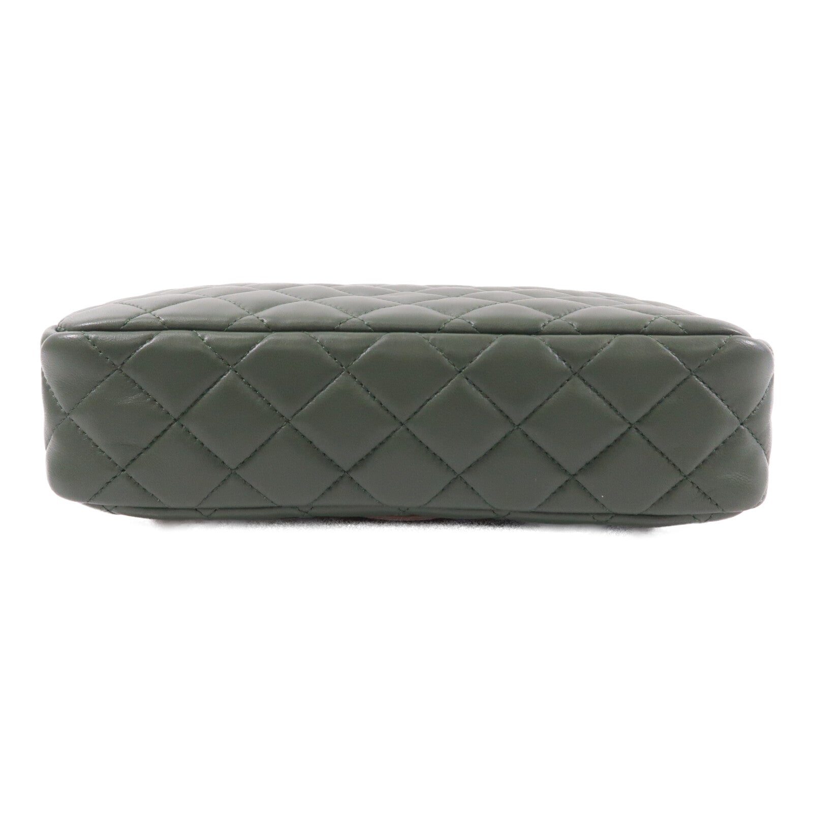 CHANEL 羊皮皮革Two-Tone Cuba Flap Bag鏈帶肩背袋