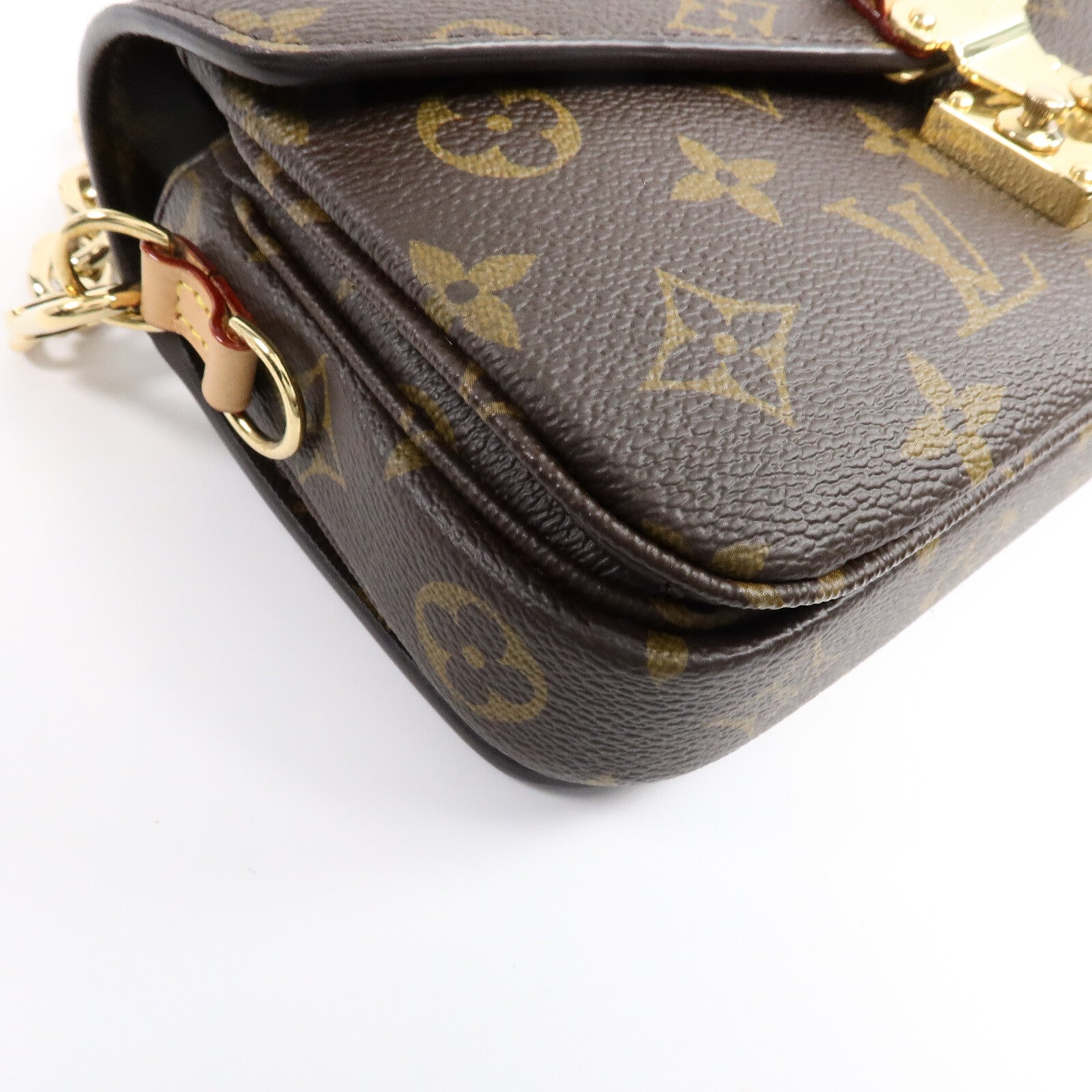 LOUIS VUITTON Monogram Pochette Metis East West金扣手挽肩背兩用袋