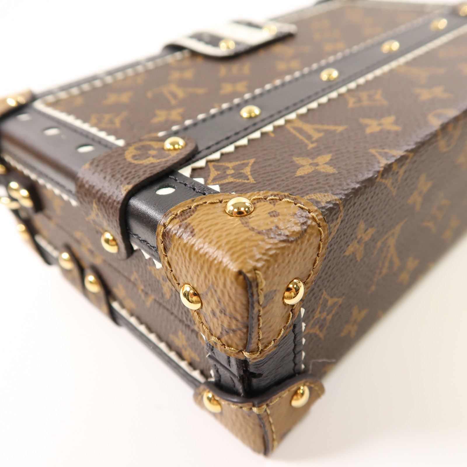 LOUIS VUITTON 【激減優惠】Monogram Petite Malle Shoulder Bag金扣肩背袋