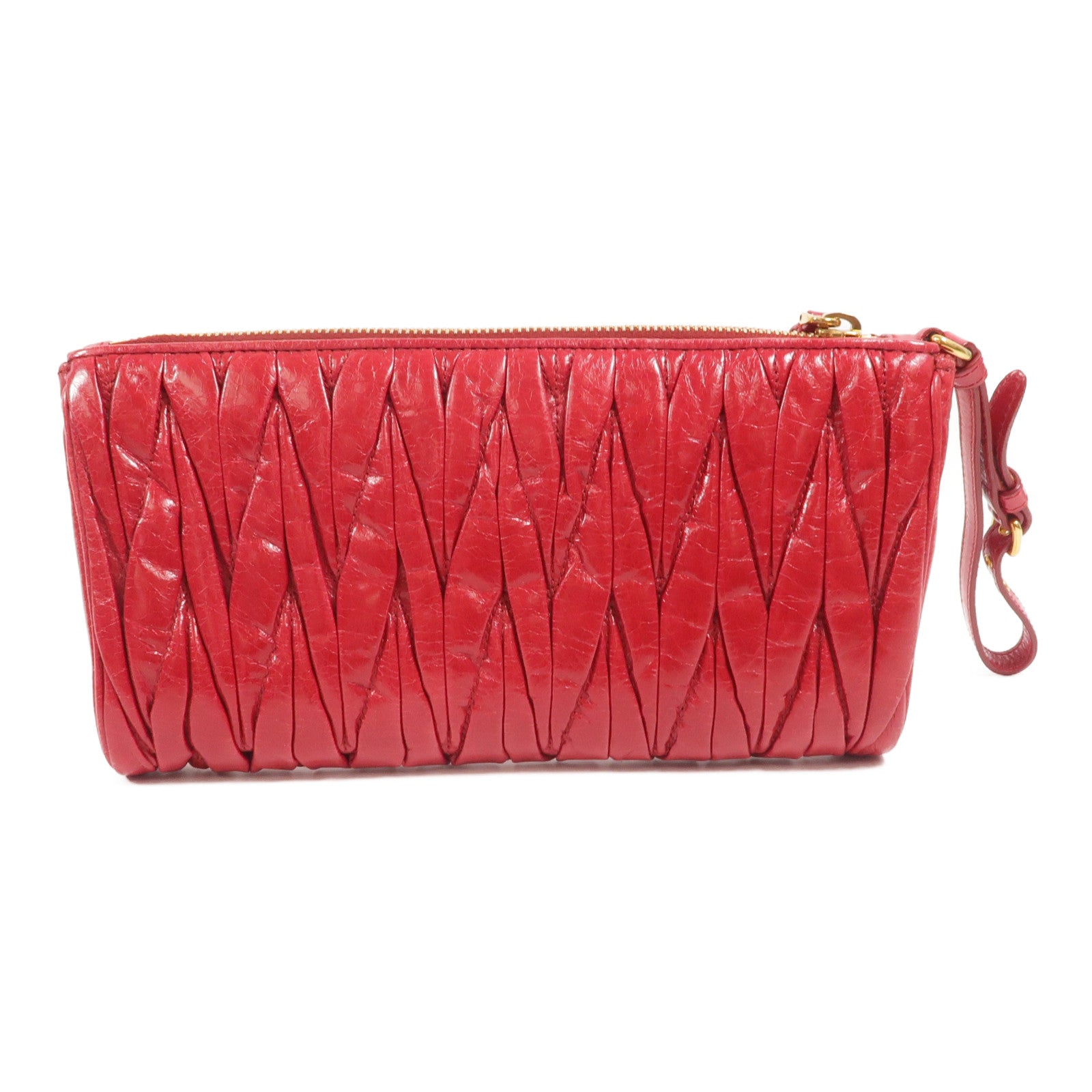 Miu Miu 牛皮皮革Pouch手拿包