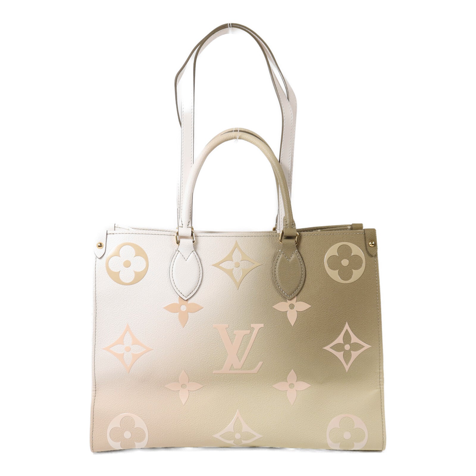 LOUIS VUITTON Monogram Empreinte Gradient On the Go MM金扣手挽肩背兩用袋
