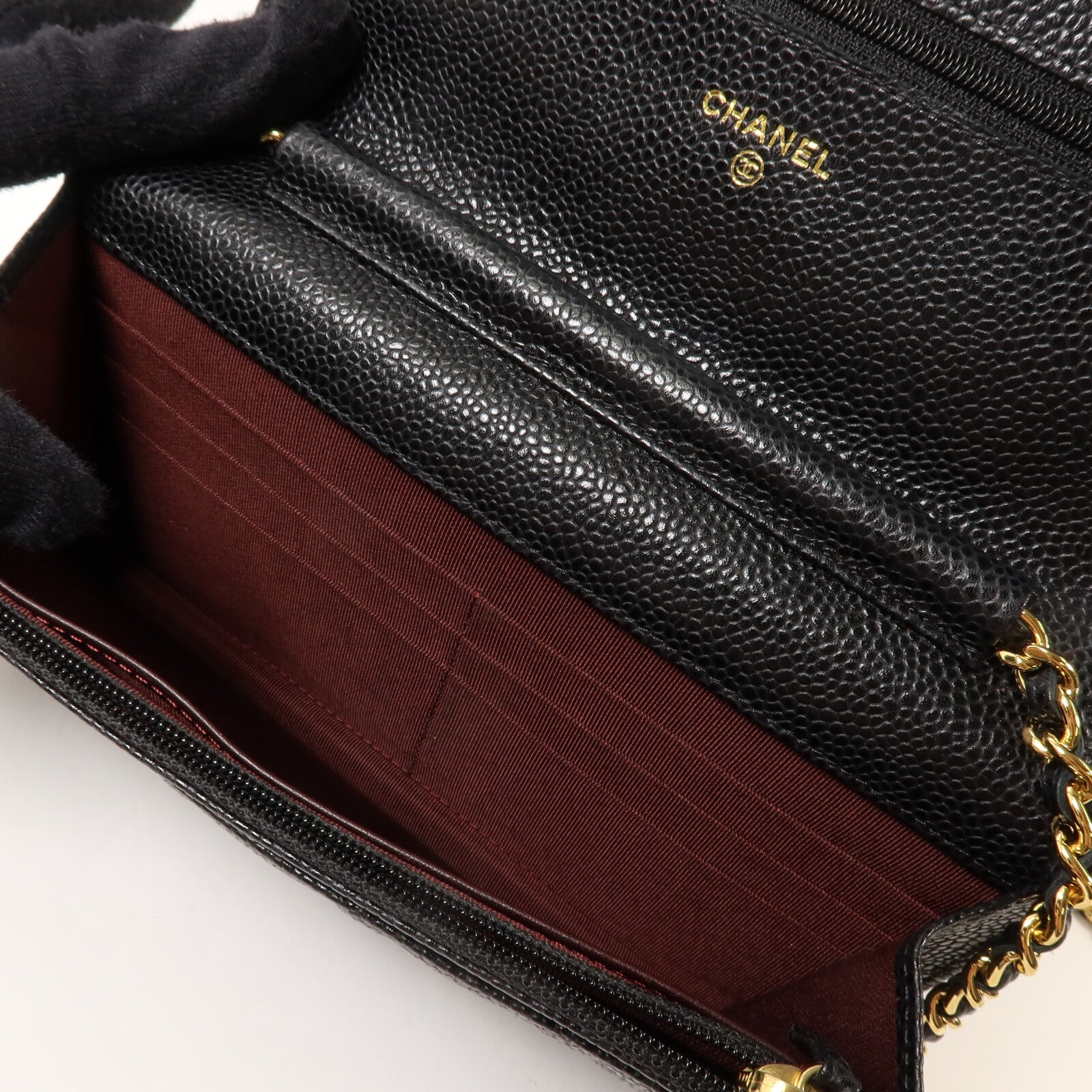 CHANEL 牛皮皮革WOC Wallet On Chain鏈帶肩背袋