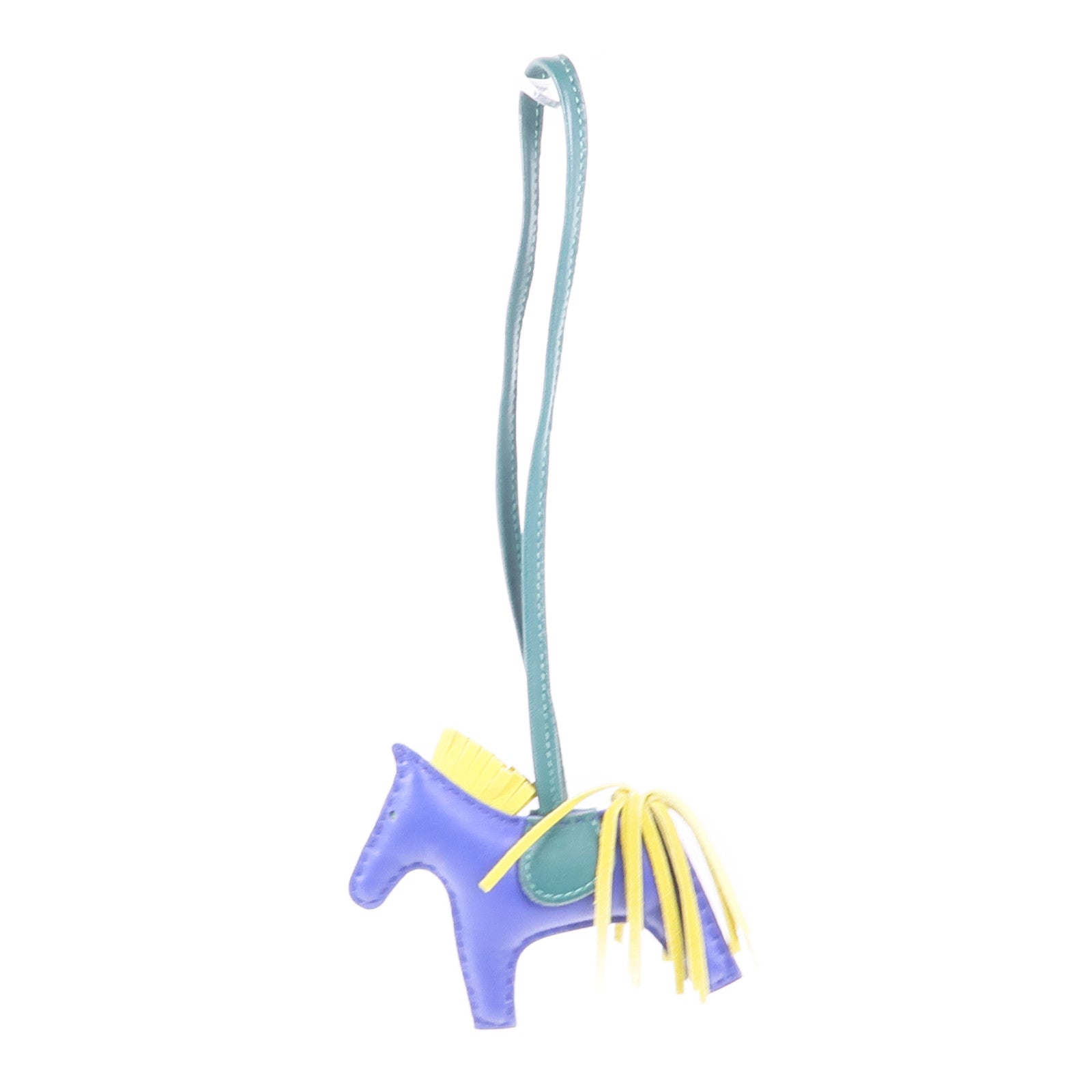 HERMES Rodeo PM Charm Milo Leather Blue/Green/Yellow