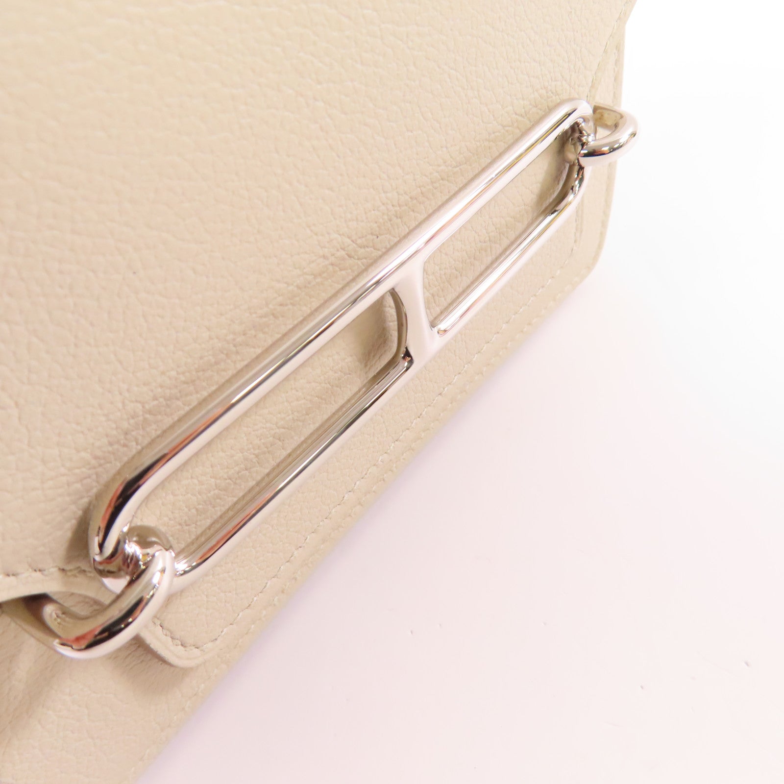 HERMES (PRICE DOWN) PHW Roulis Slim Wallet Evercolor Leather