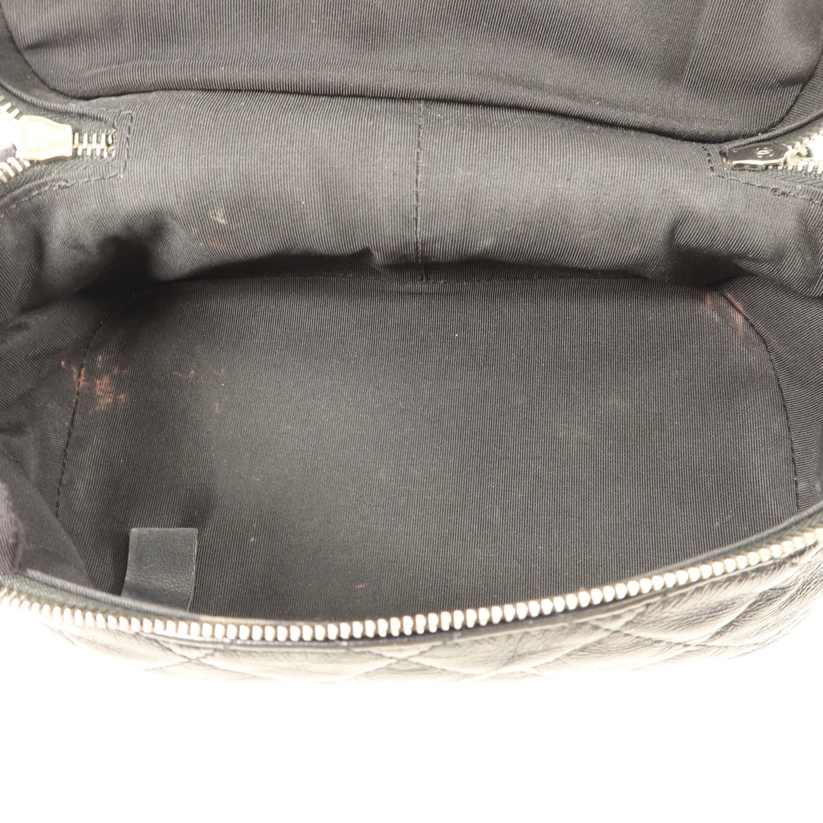 CHANEL PVC/牛皮皮革Shoulder Bag銀扣肩背袋