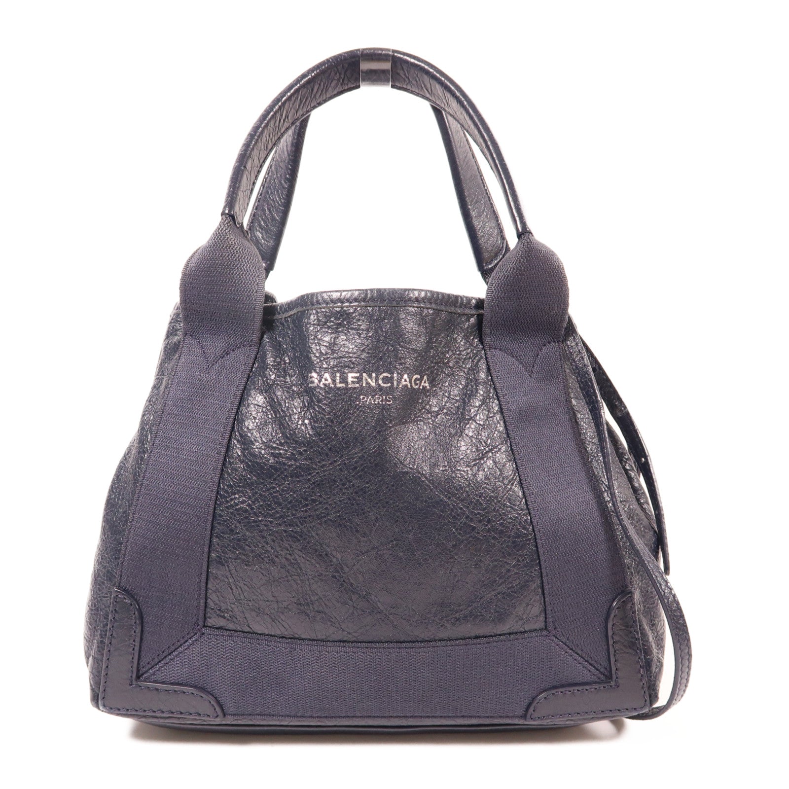 BALENCIAGA 牛皮皮革Cabas Xs銀扣手挽肩背兩用袋