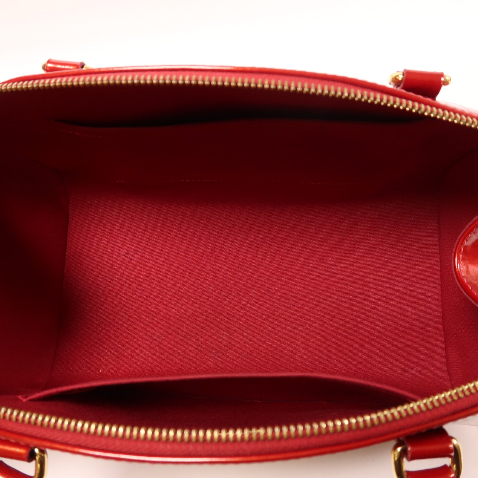 LOUIS VUITTON Monogram Vernis Sherwood金扣手挽袋