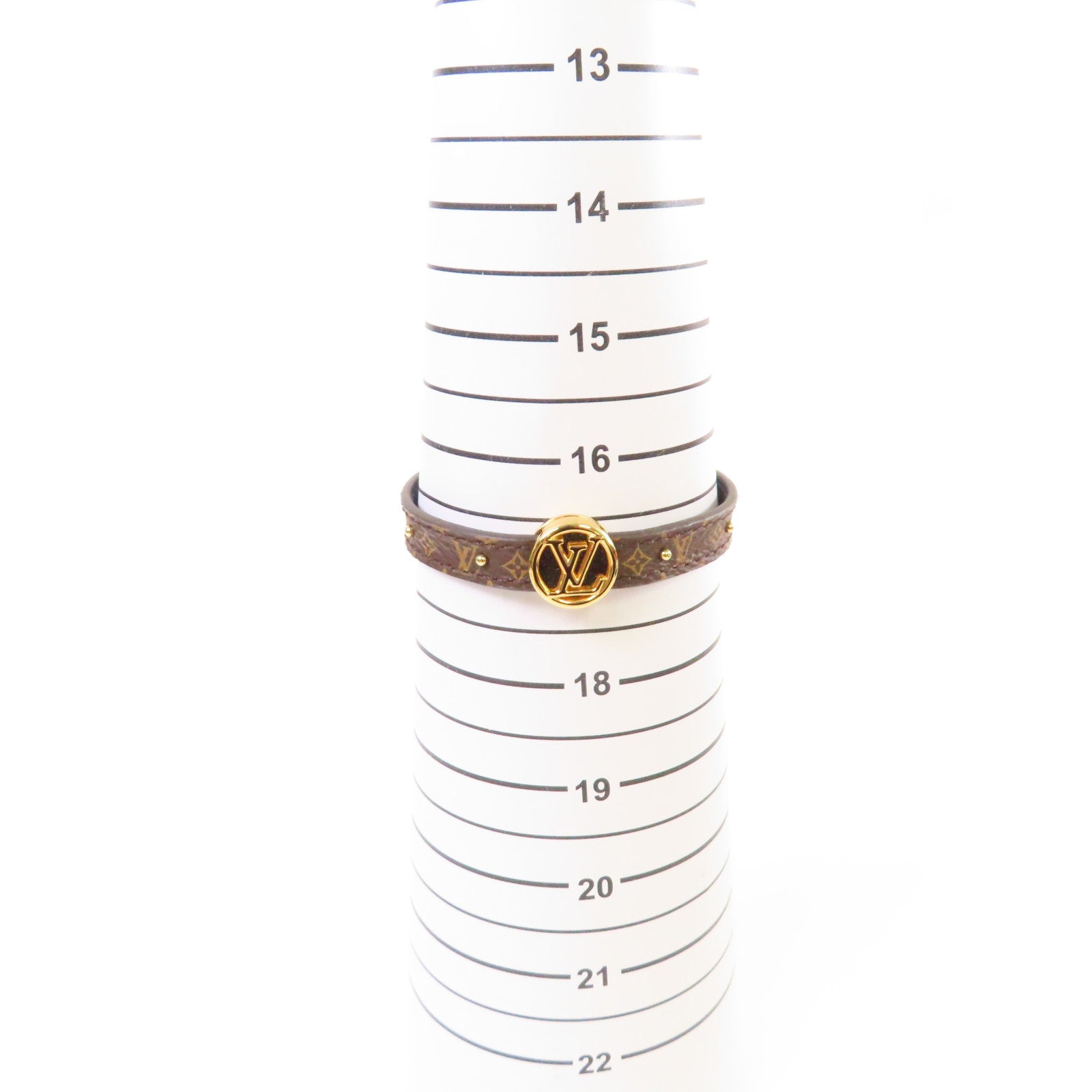 LOUIS VUITTON 【激減優惠】Monogram Circle Bracelet金扣手鏈啡色