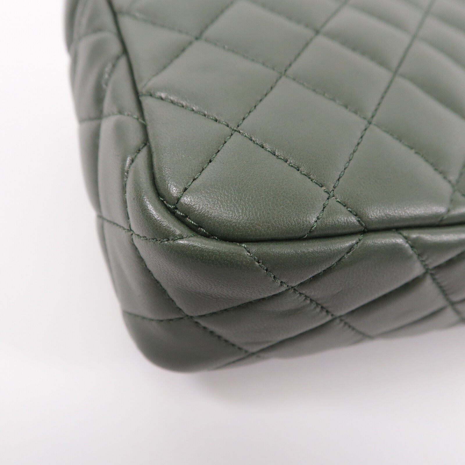 CHANEL 羊皮皮革Two-Tone Cuba Flap Bag鏈帶肩背袋