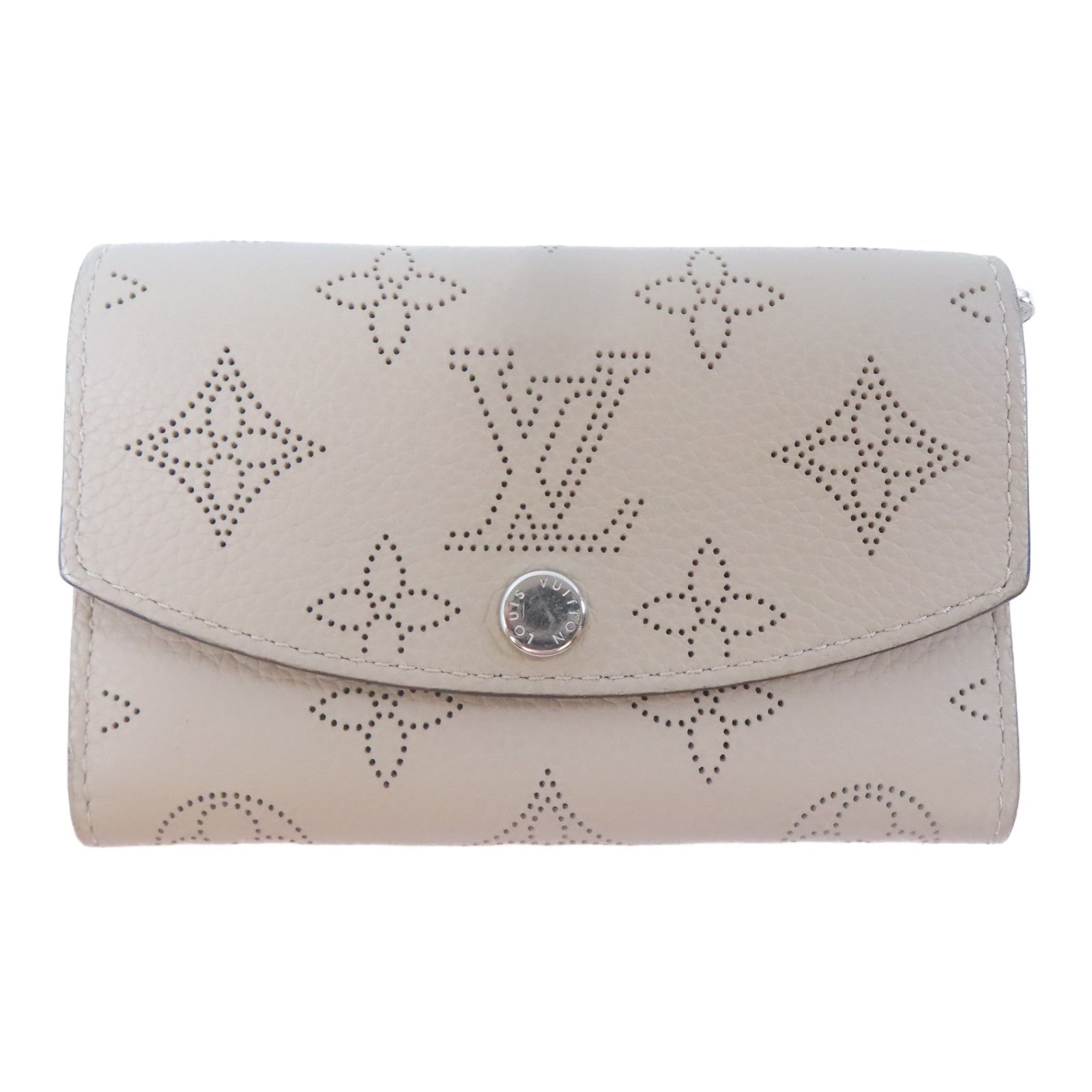 LOUIS VUITTON Mahina Anae銀扣零錢包米色