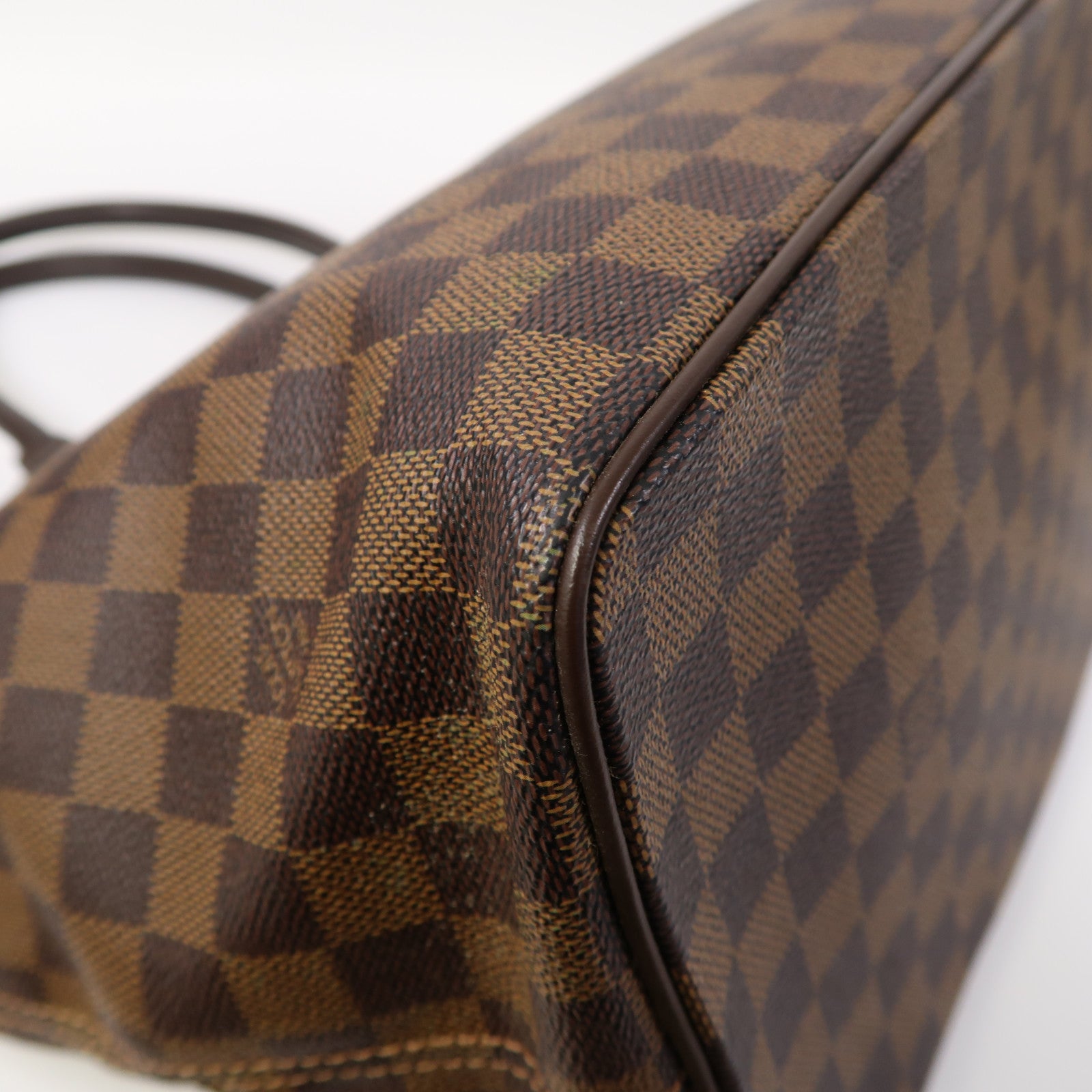 LOUIS VUITTON 【激減優惠】Damier Saleya MM金扣肩背袋啡色