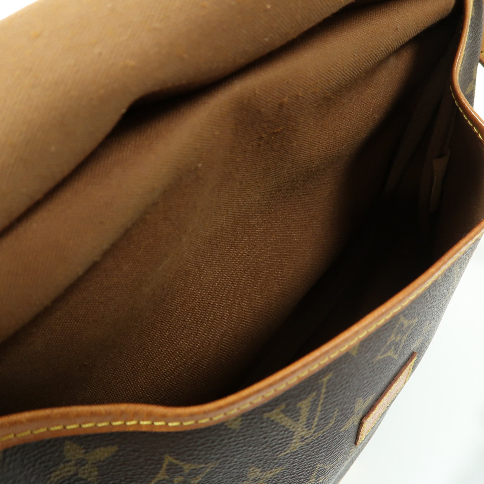 LOUIS VUITTON Monogram Saumur 30金扣肩背袋啡色