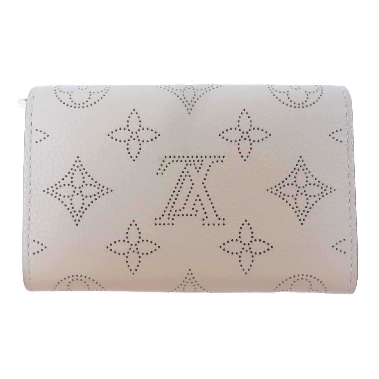LOUIS VUITTON Mahina Anae銀扣零錢包米色