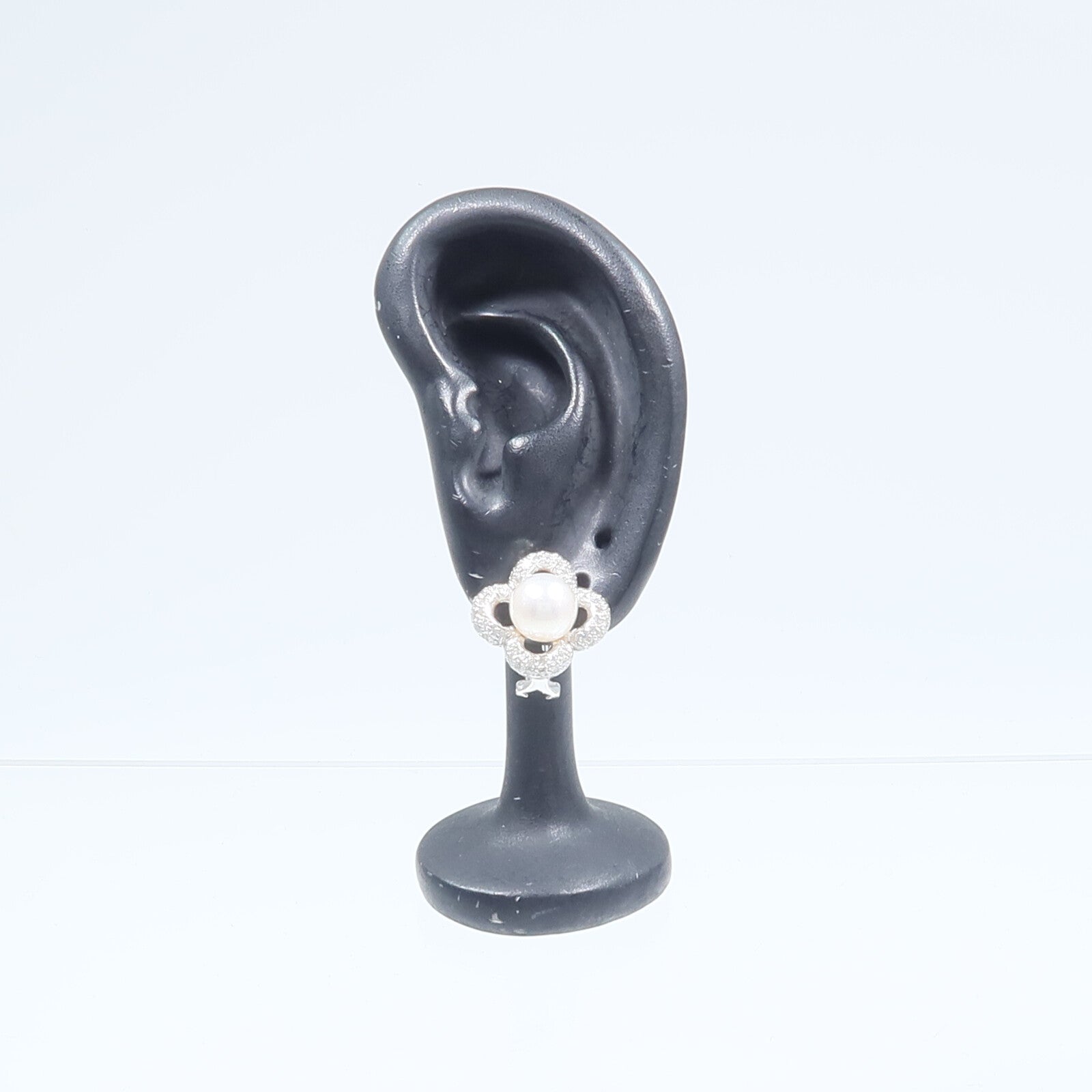 JEWELRY 18K白金Pearl Diamond Earring珍珠/鑽石耳環