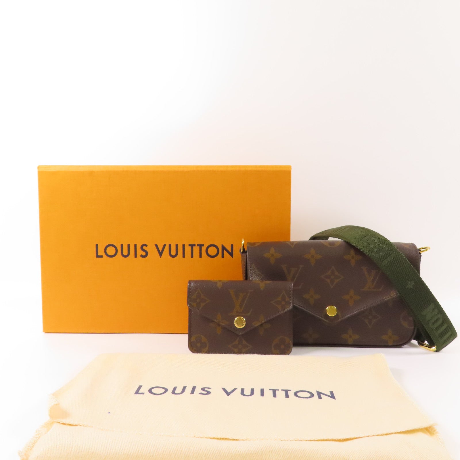 LOUIS VUITTON Monogram Felicie Strap & Go金扣肩背袋