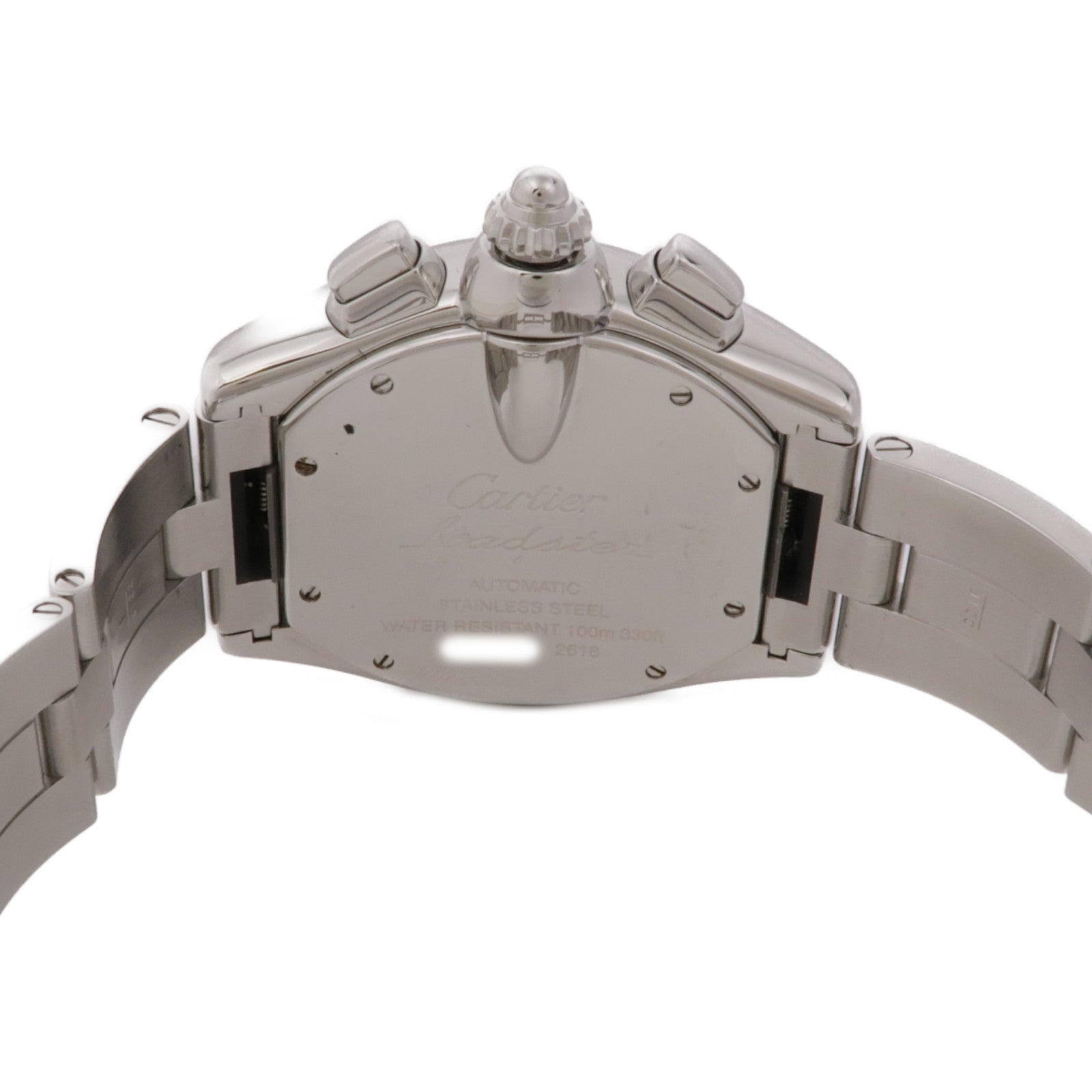 CARTIER Roadster 2618 Automatic Watch Stainless Steel White