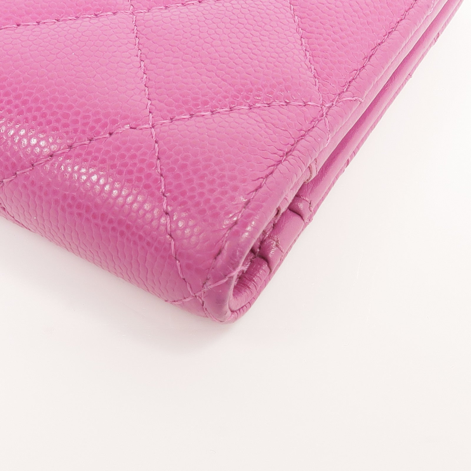 CHANEL 牛皮皮革Wallet金扣錢包