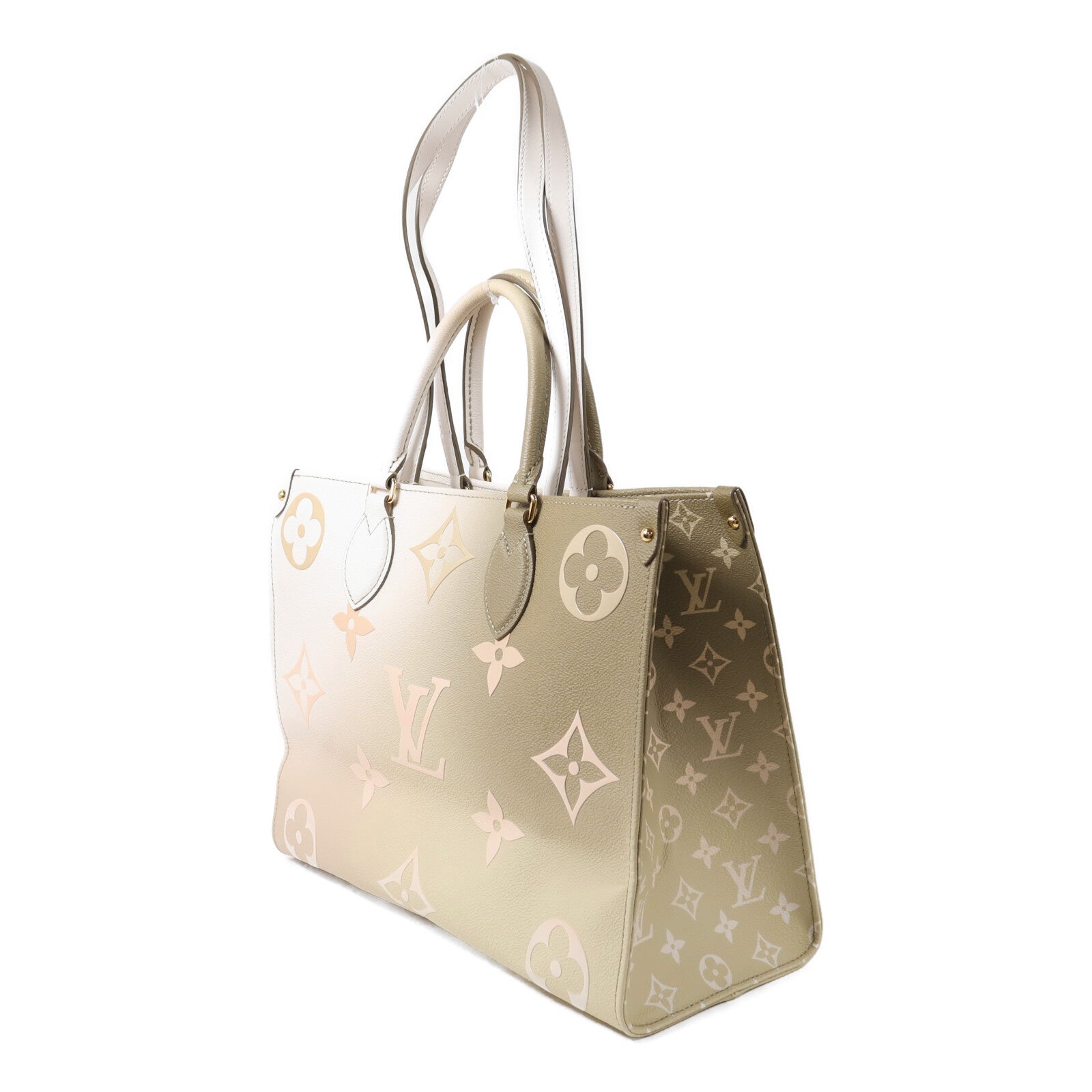 LOUIS VUITTON Monogram Empreinte Gradient On the Go MM金扣手挽肩背兩用袋