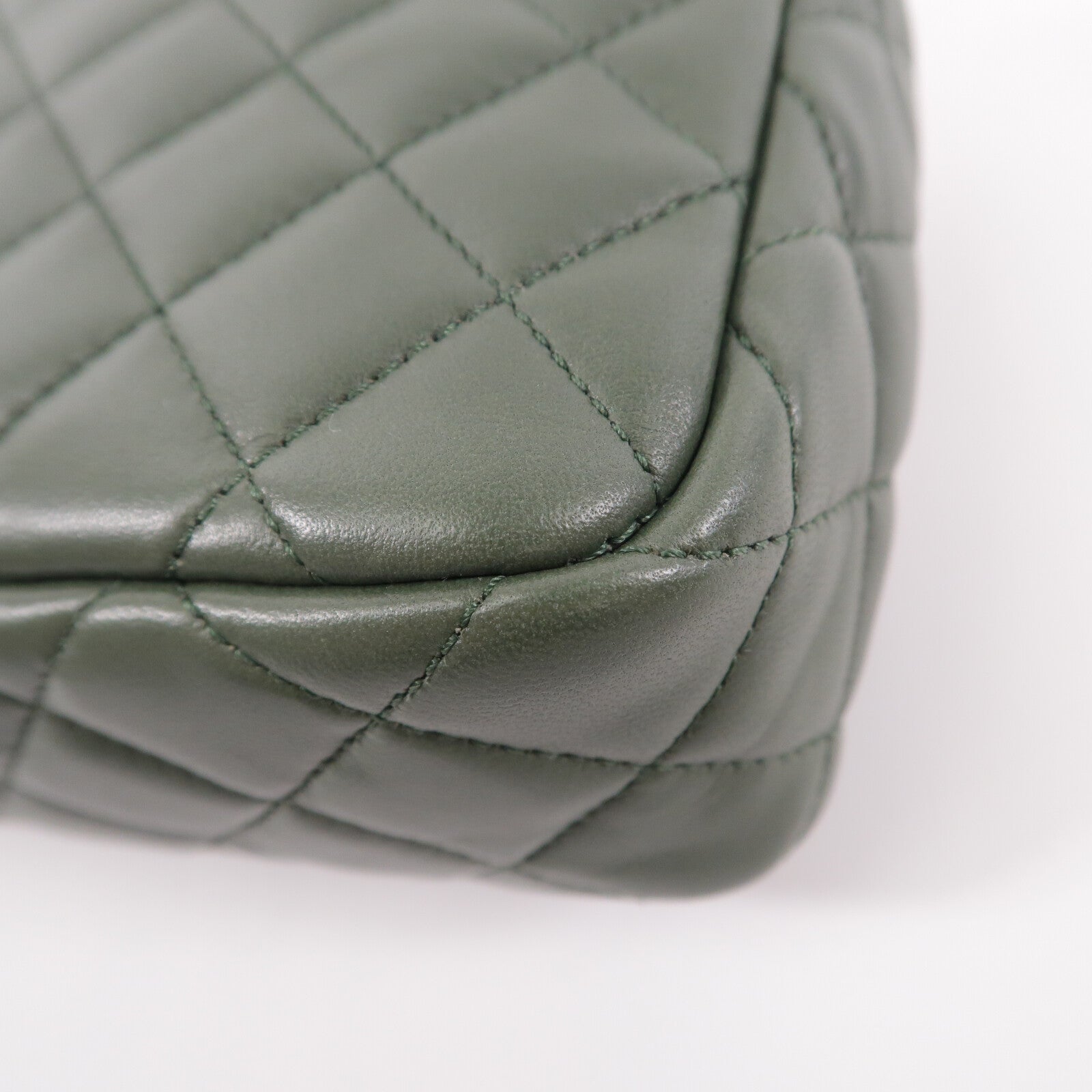 CHANEL 羊皮皮革Two-Tone Cuba Flap Bag鏈帶肩背袋