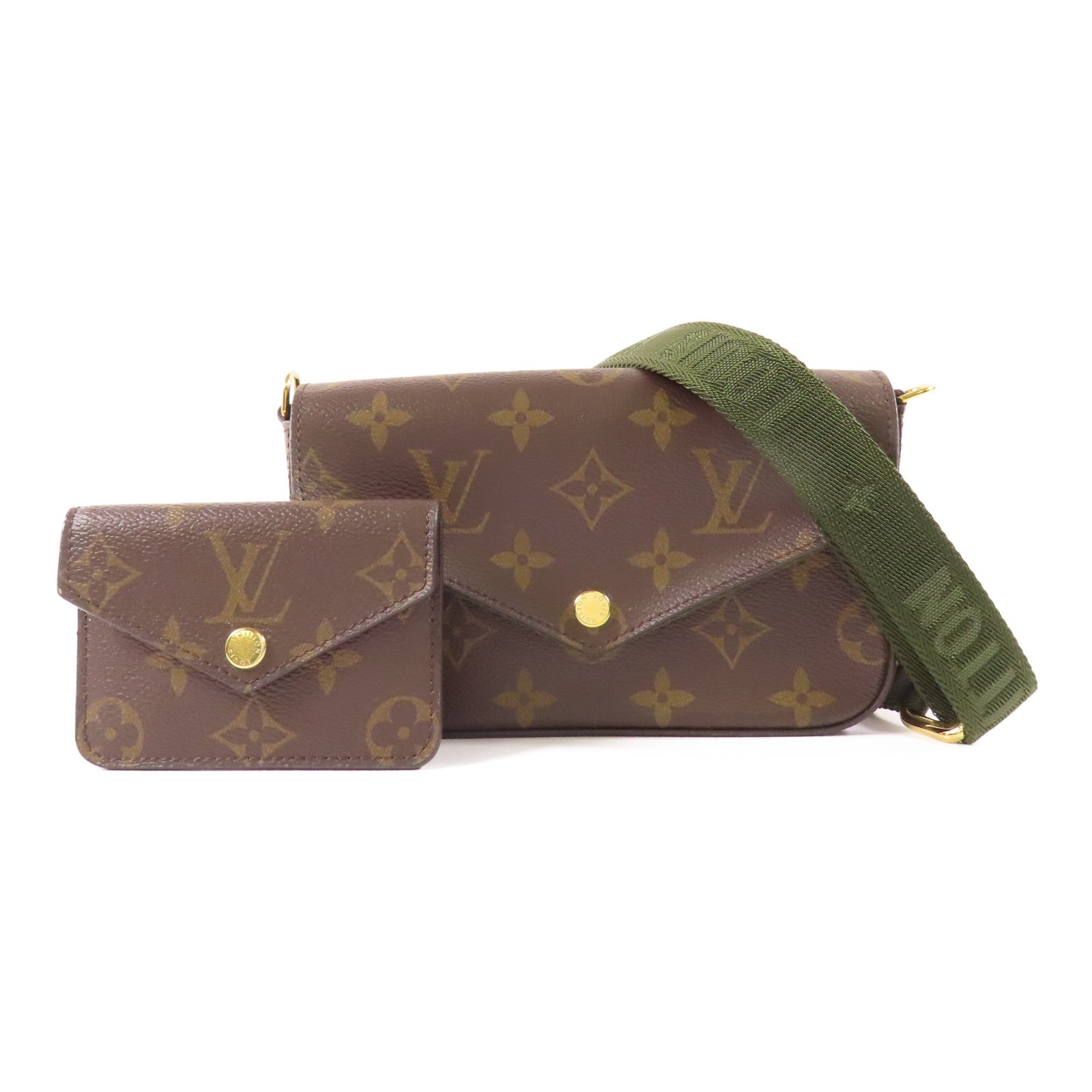 LOUIS VUITTON Monogram Felicie Strap & Go金扣肩背袋
