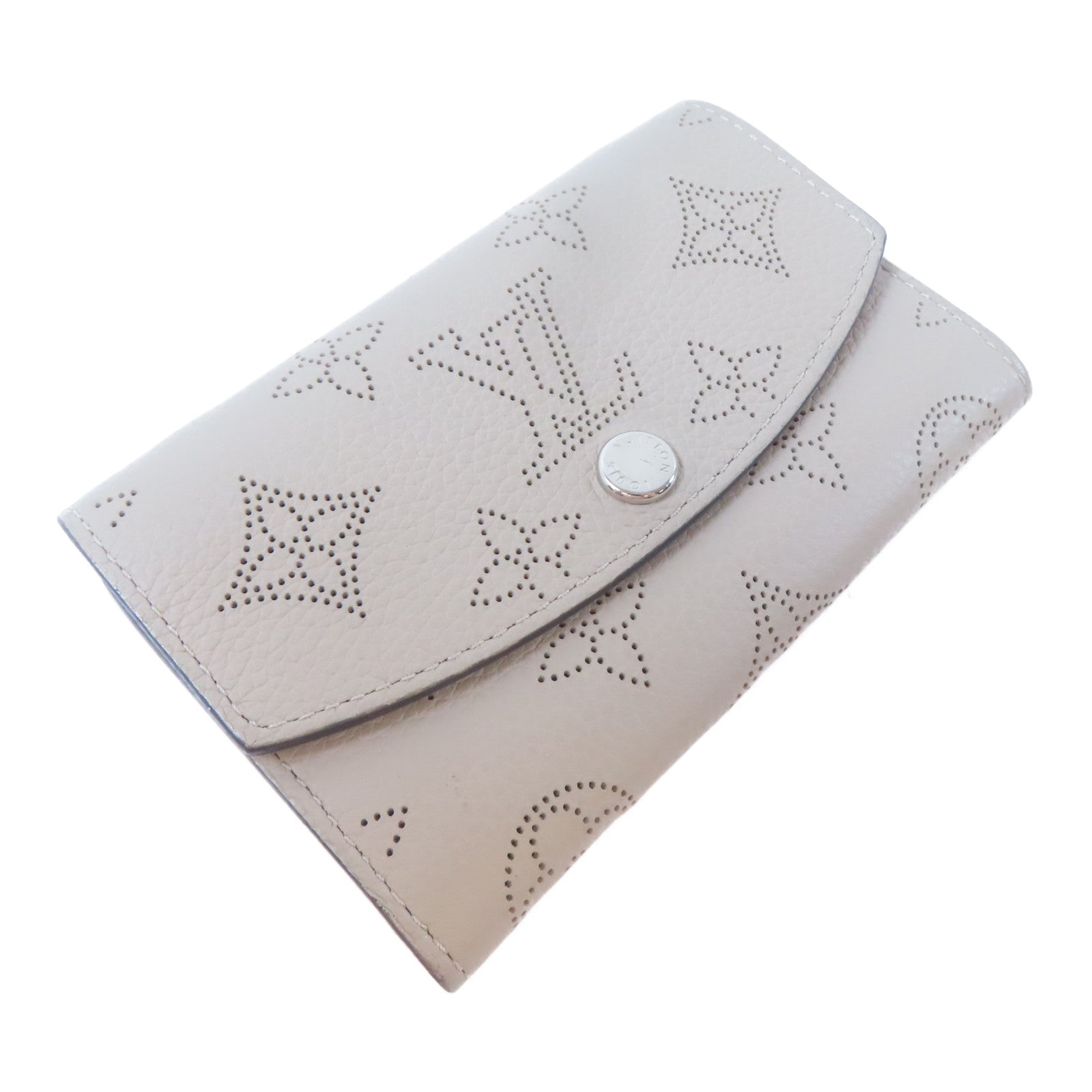 LOUIS VUITTON Mahina Anae銀扣零錢包米色