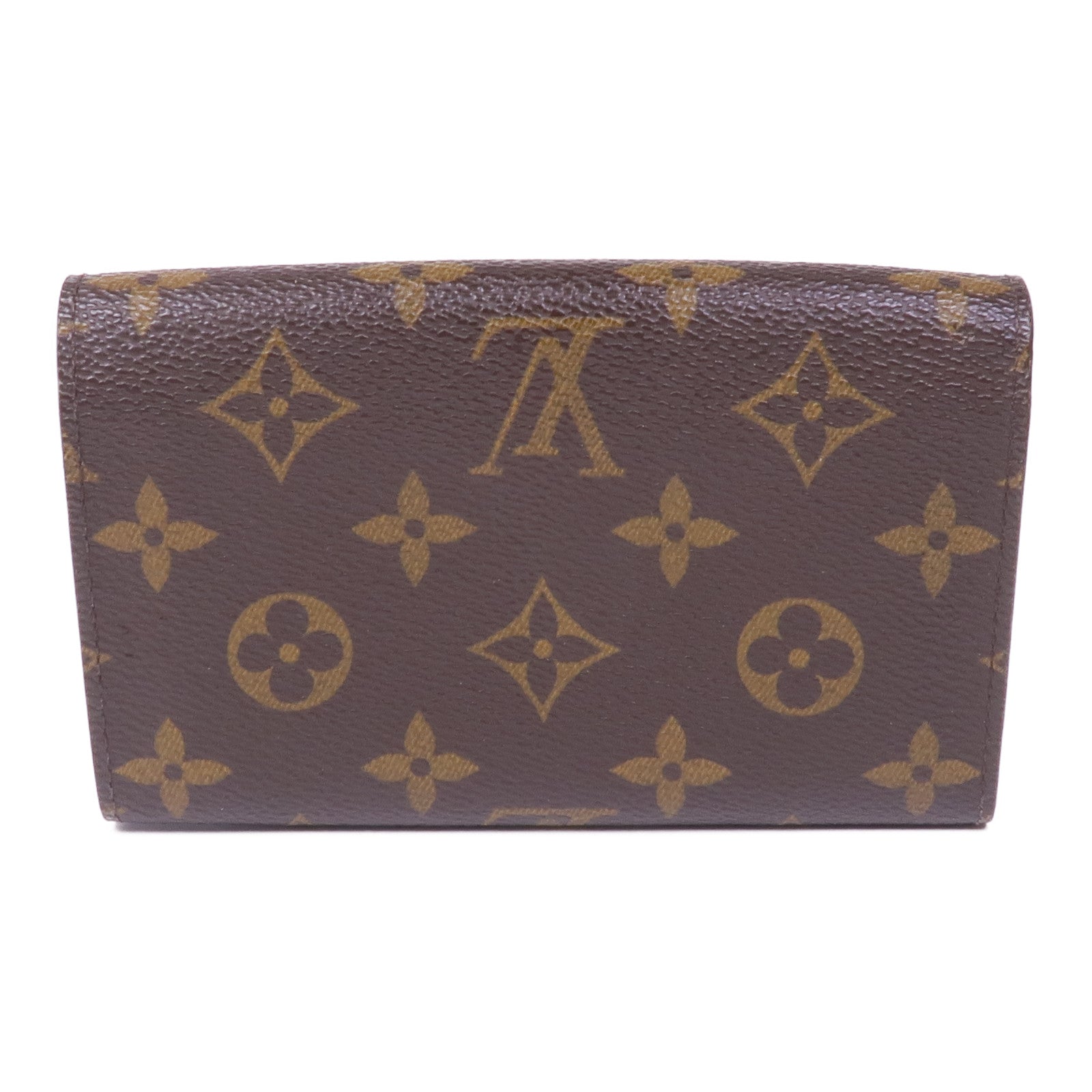 LOUIS VUITTON Monogram Porte Monnaie Billets Trésor金扣錢包
