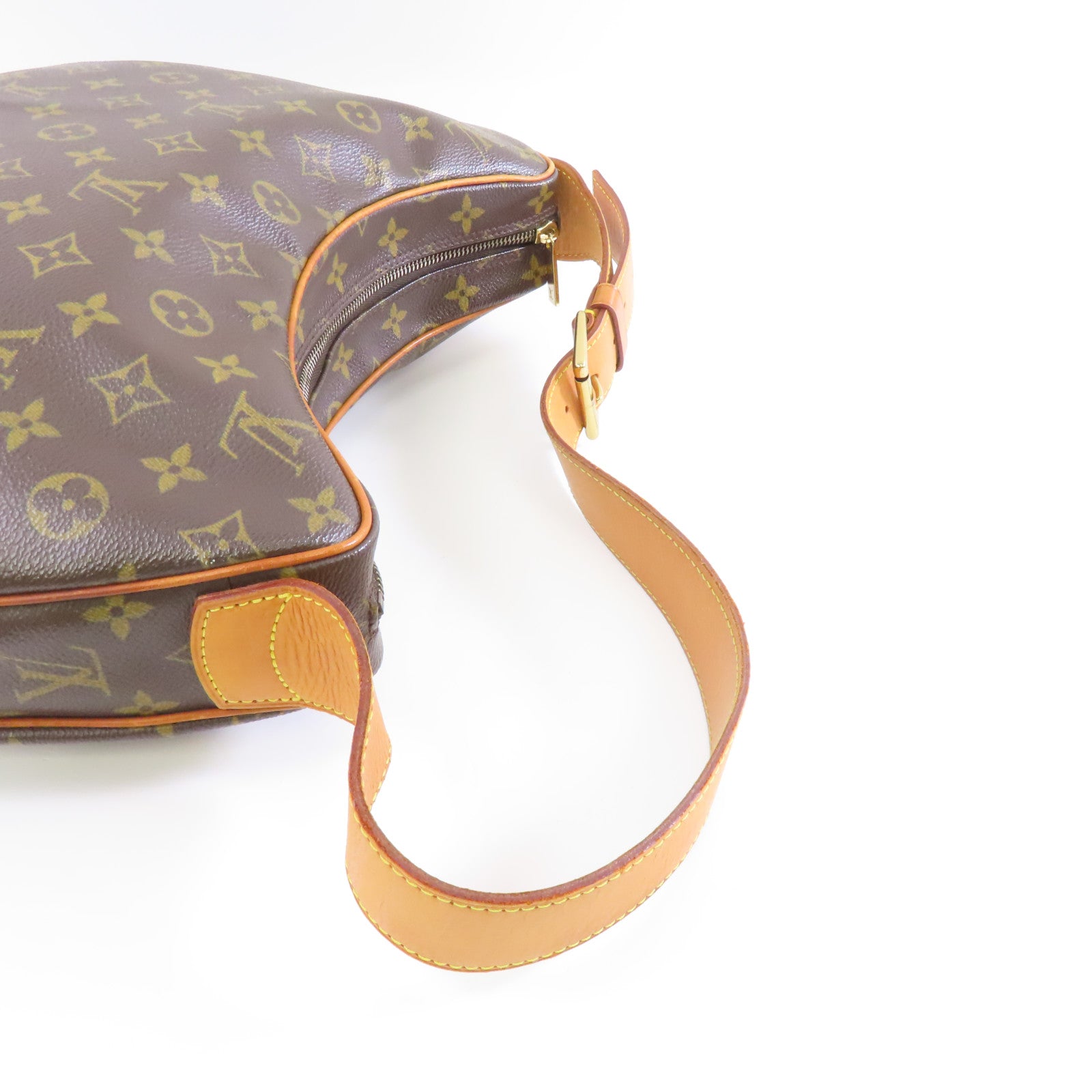 LOUIS VUITTON Monogram Croissant GM金扣肩背袋啡色