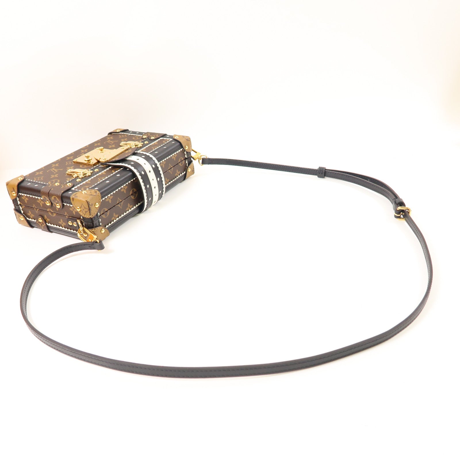 LOUIS VUITTON 【激減優惠】Monogram Petite Malle Shoulder Bag金扣肩背袋