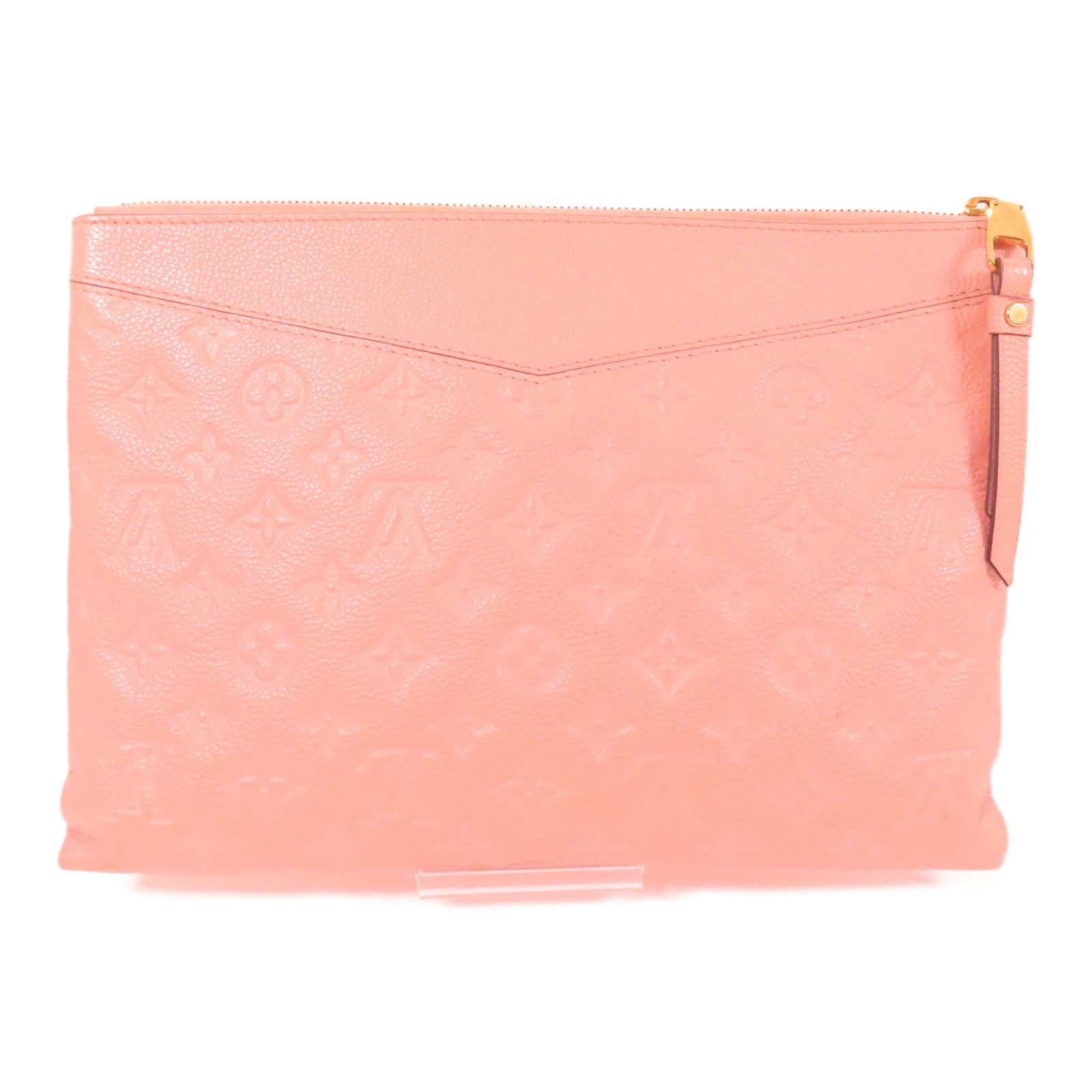 LOUIS VUITTON LV GHW Daily Pouch Clutch Bag M62938 Monogram Empreinte Pink