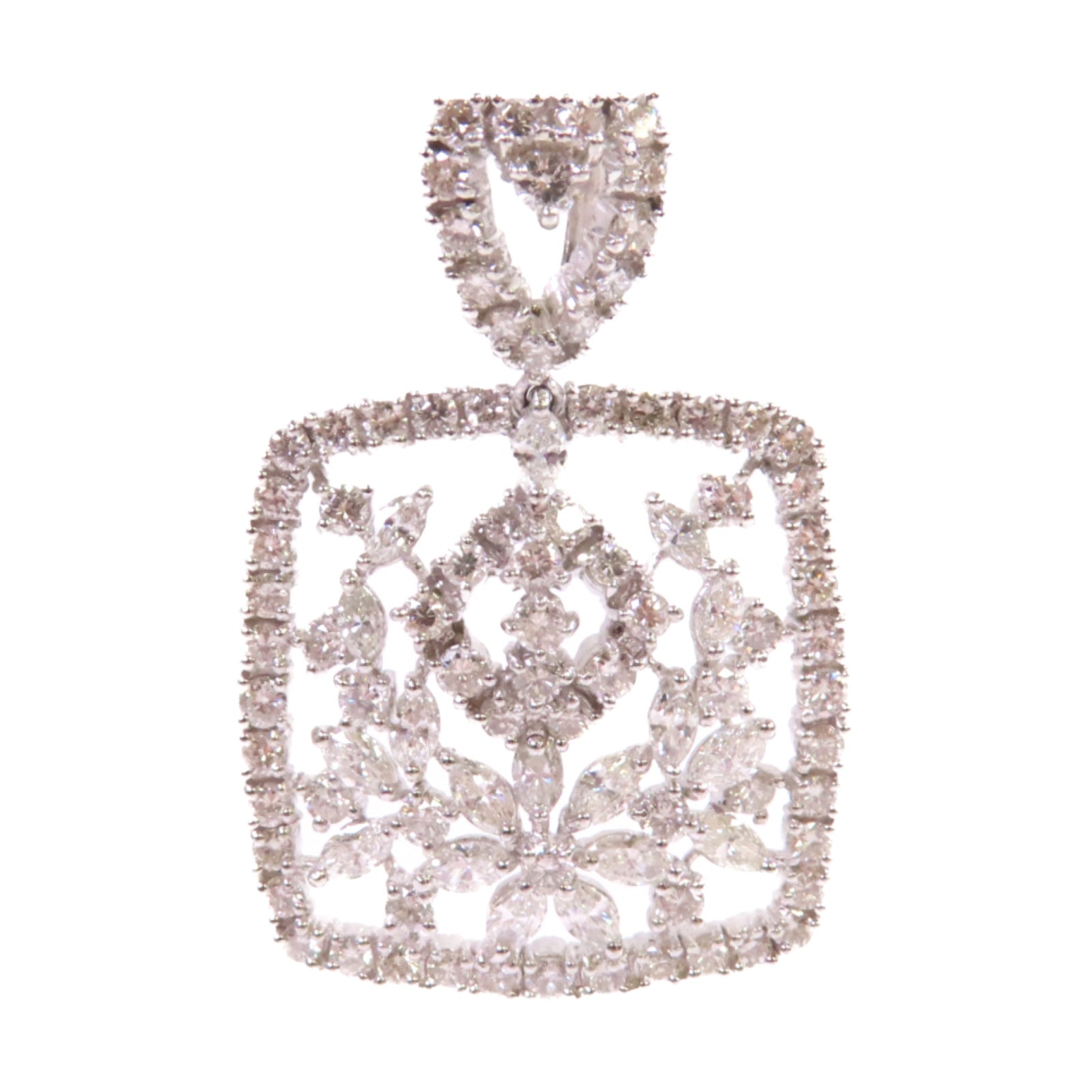 JEWELRY PT900鉑金/3.07ct鑚石Diamond Pendant Top吊墜