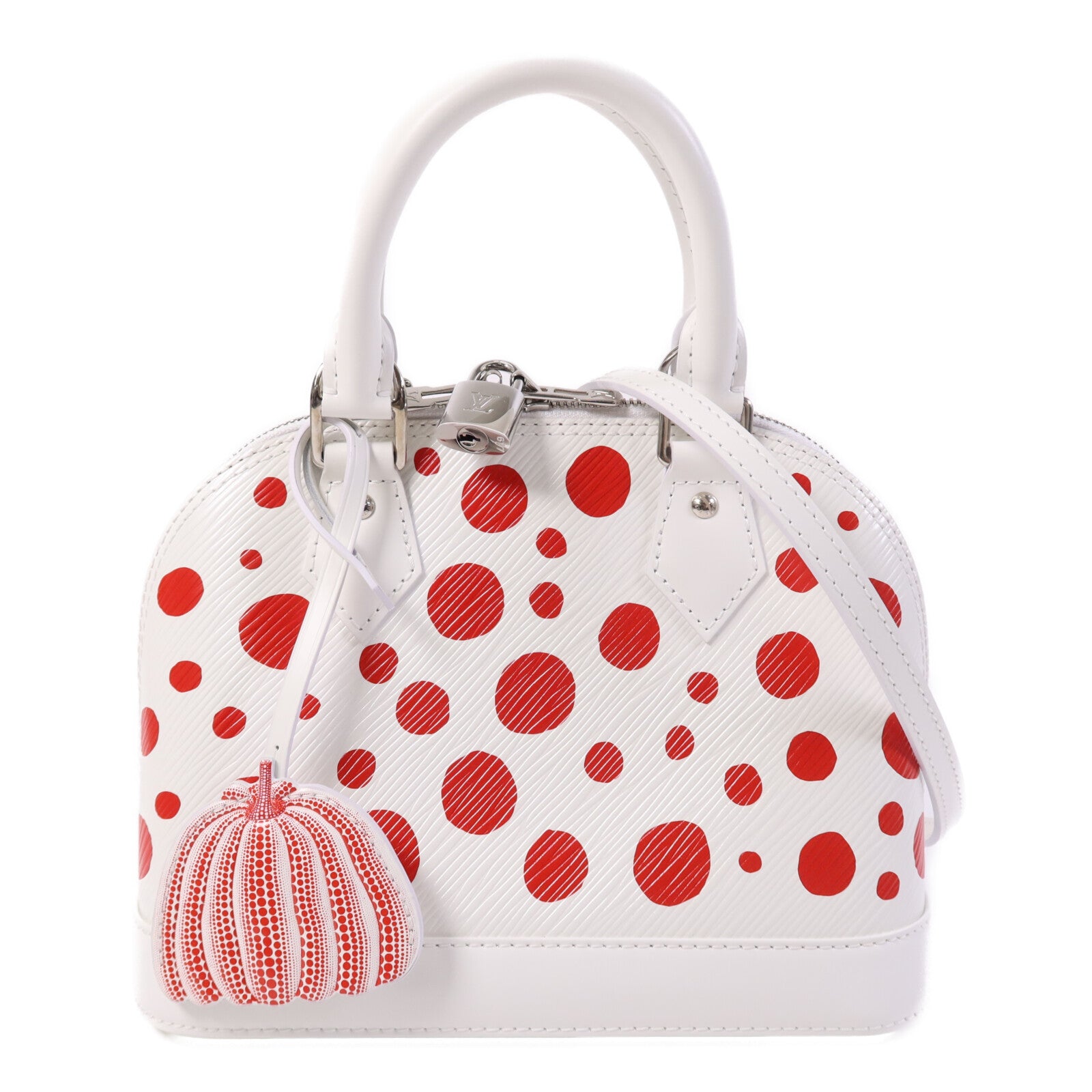 LOUIS VUITTON Epi Alma BB x Yayoi Kusama銀扣手挽肩背兩用袋