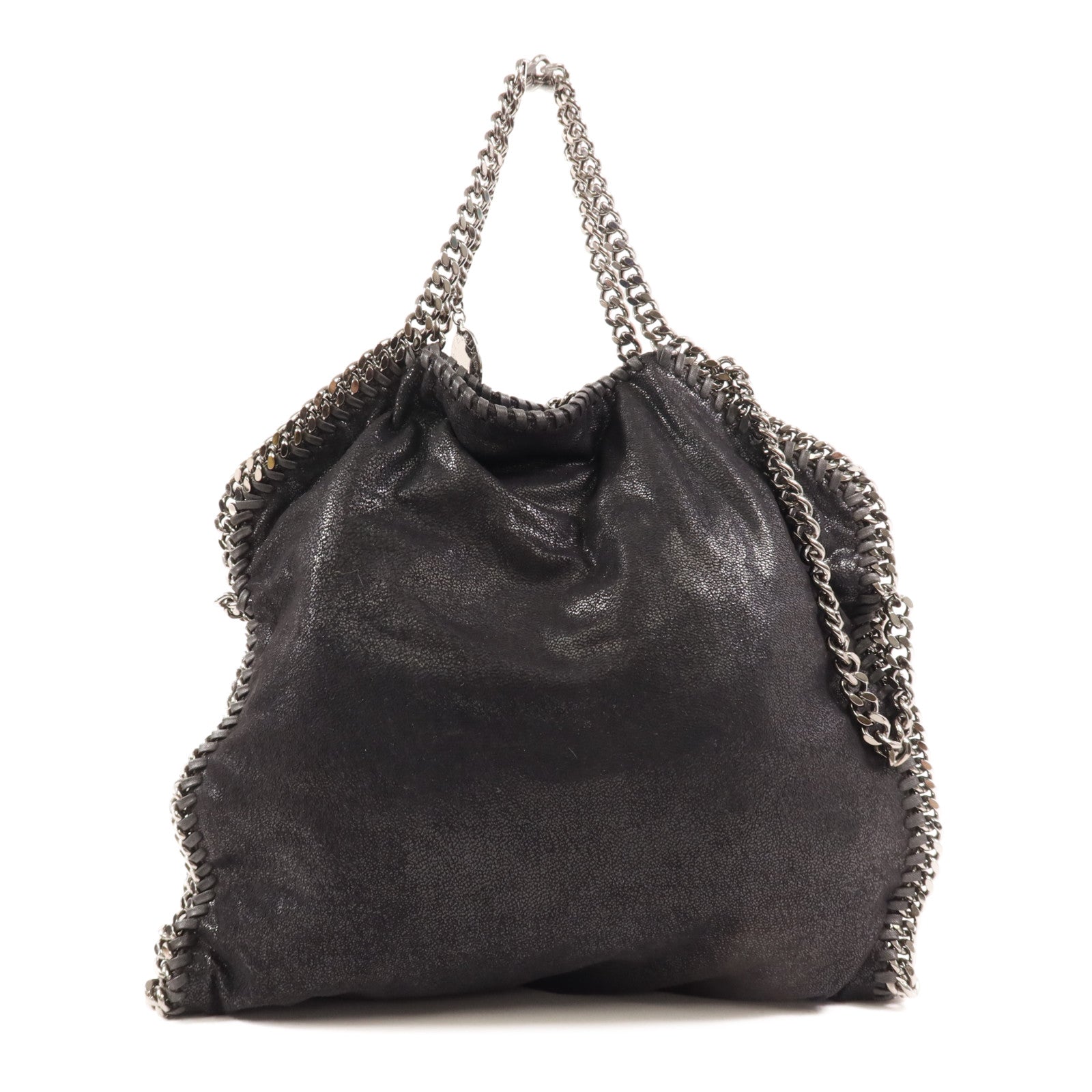 SELECTION 【激減優惠】聚酯纖維2 Way Shoulder Bag銀扣手挽肩背兩用袋