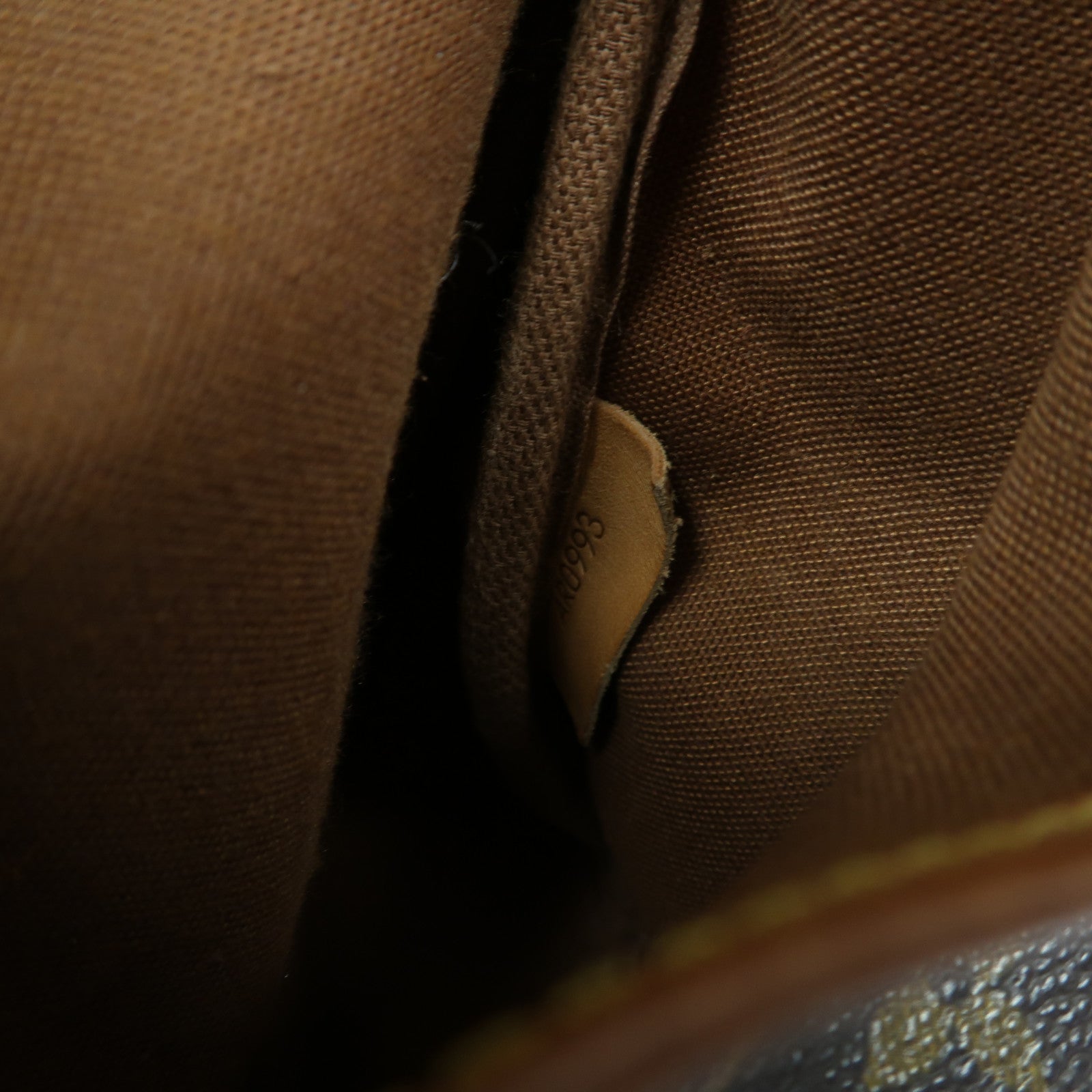 LOUIS VUITTON Monogram Saumur 30金扣肩背袋啡色