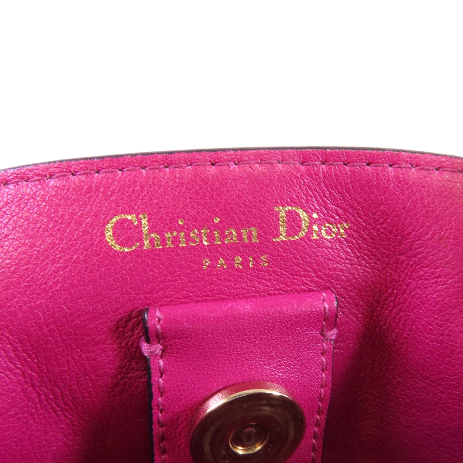 Dior 牛皮皮革Diorissimo金扣手挽肩背兩用袋