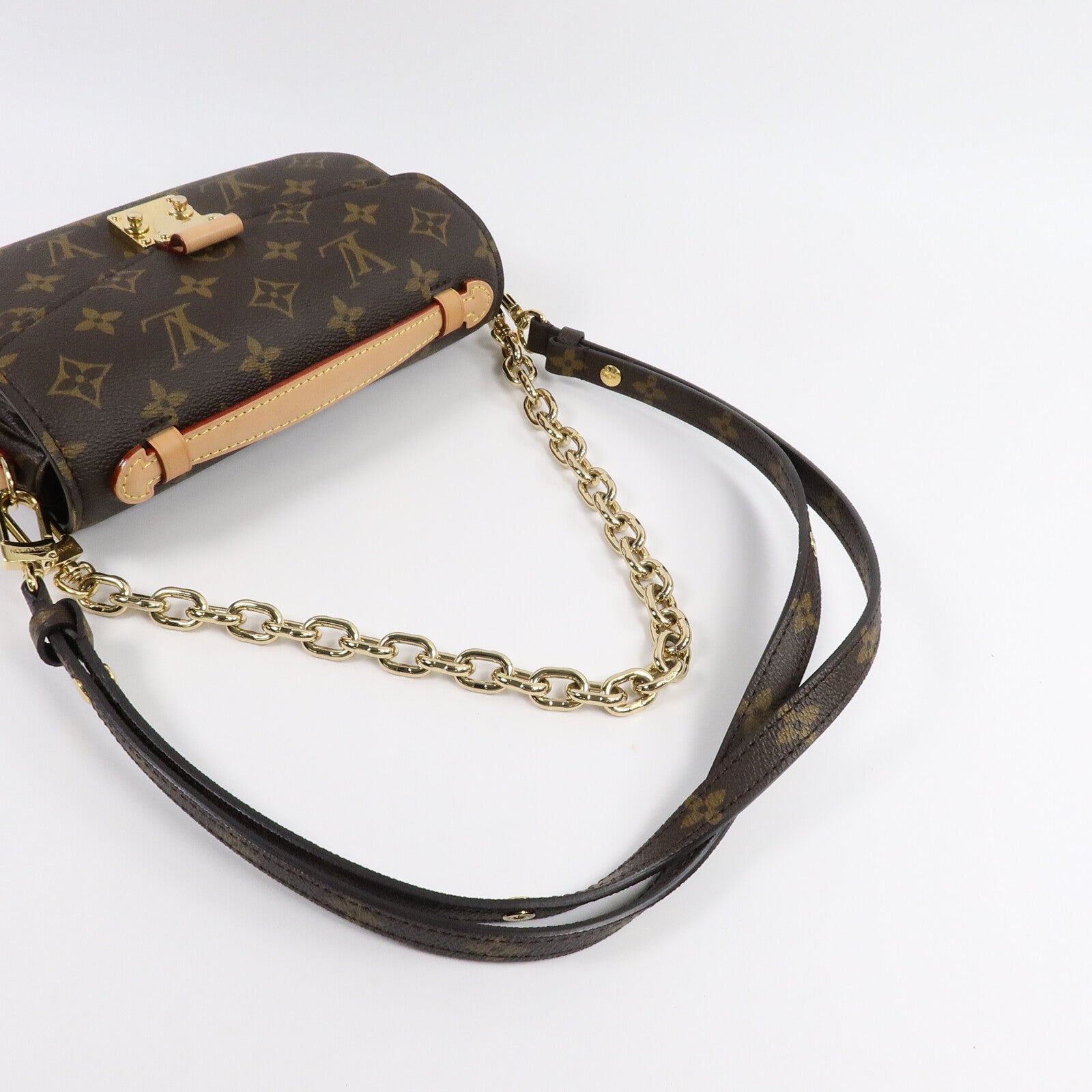 LOUIS VUITTON Monogram Pochette Metis East West金扣手挽肩背兩用袋