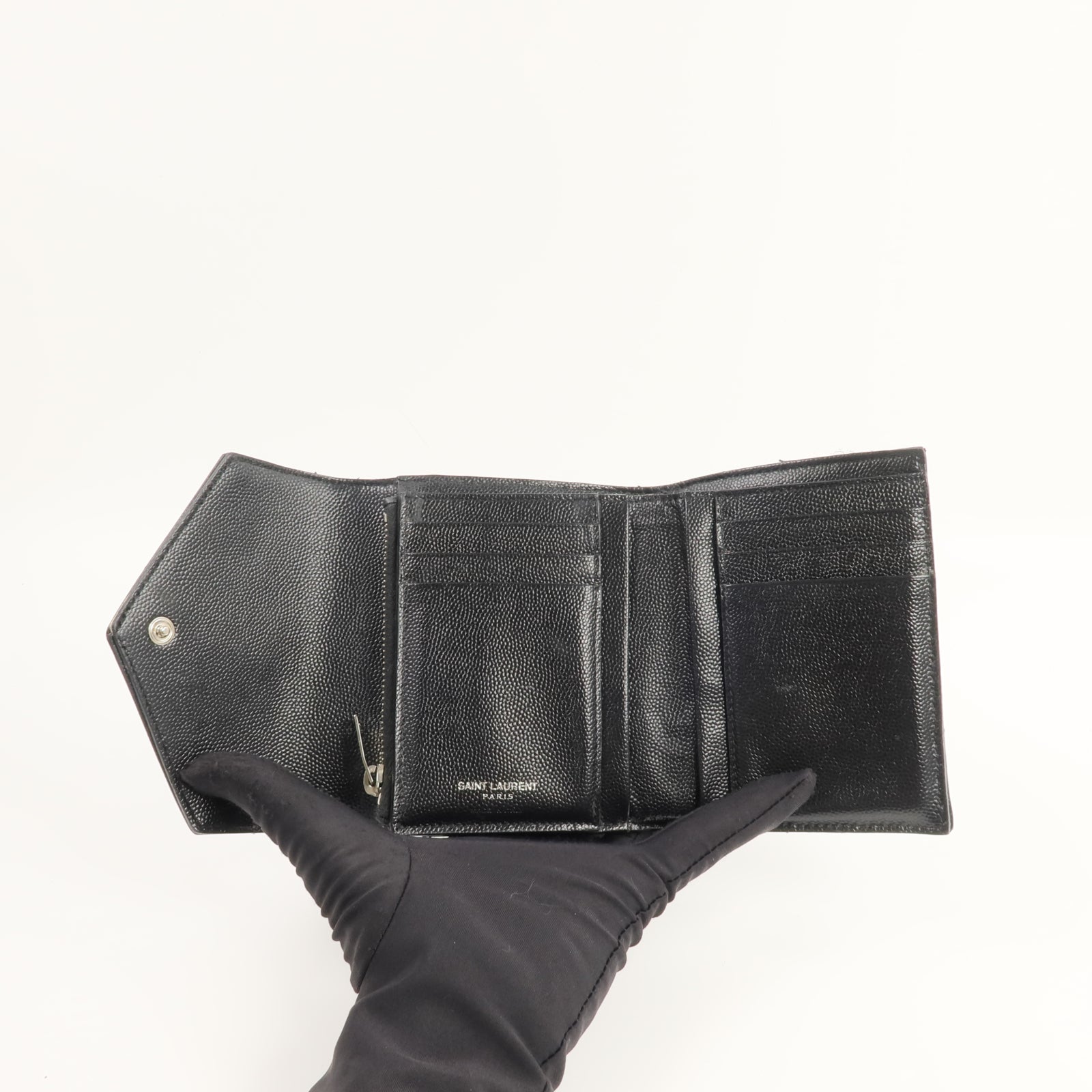SAINT LAURENT 牛皮皮革Wallet錢包