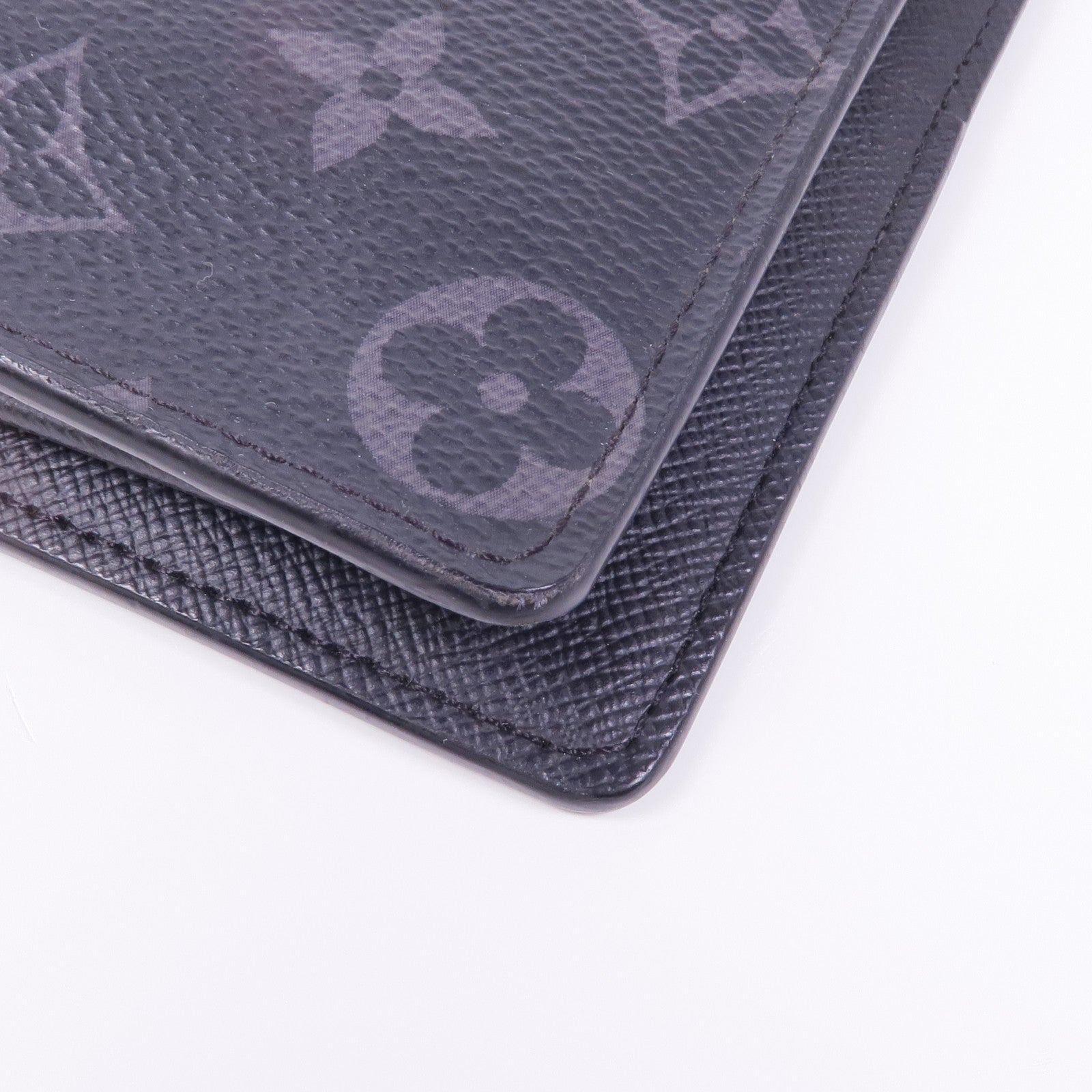 LOUIS VUITTON Monogram Eclipse Brazza銀扣長錢包