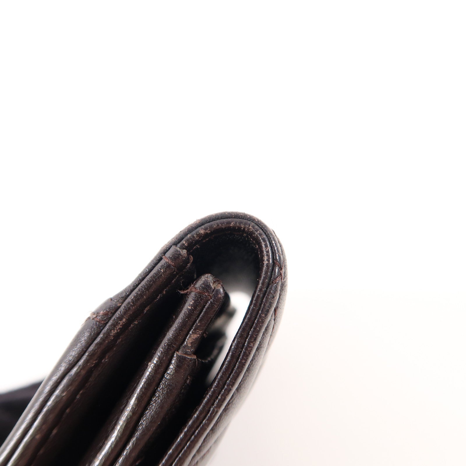 CHANEL 牛皮皮革Card Case金扣卡片套黑色