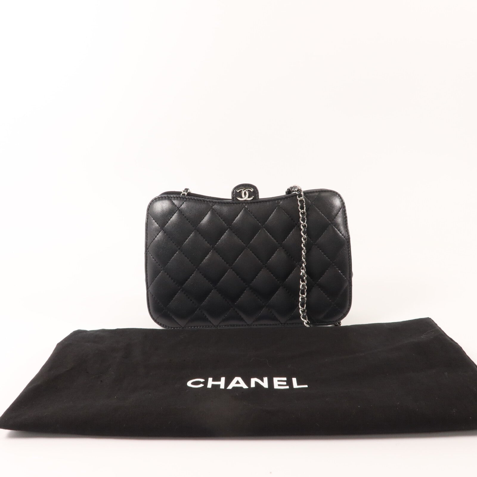 CHANEL 羊皮皮革Chain Shoulder鏈帶肩背袋