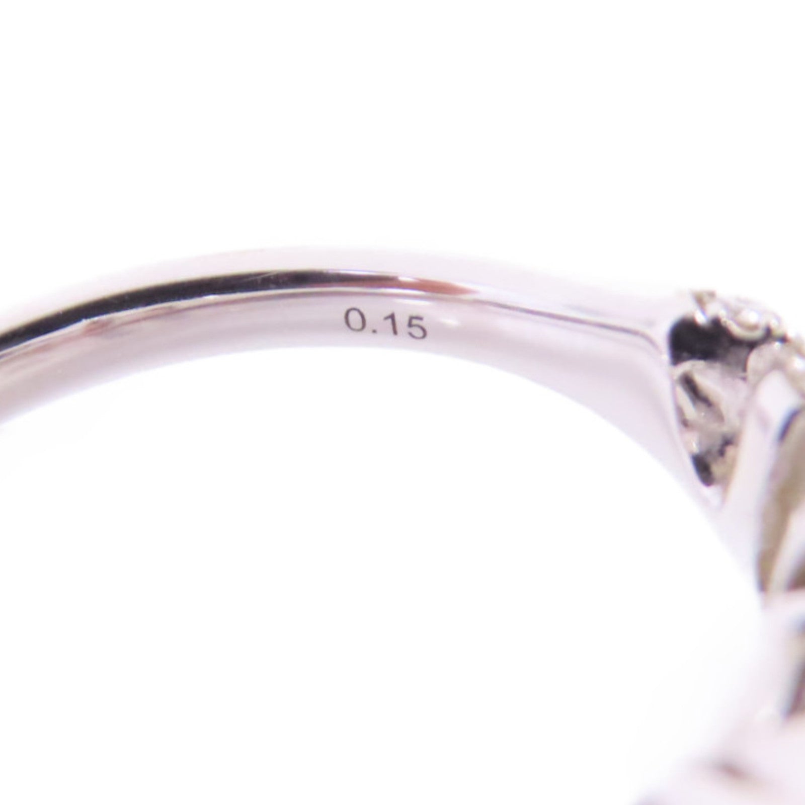 JEWELRY 18K白金Diamond Ring 0.15ct鑽石戒指US#6.5