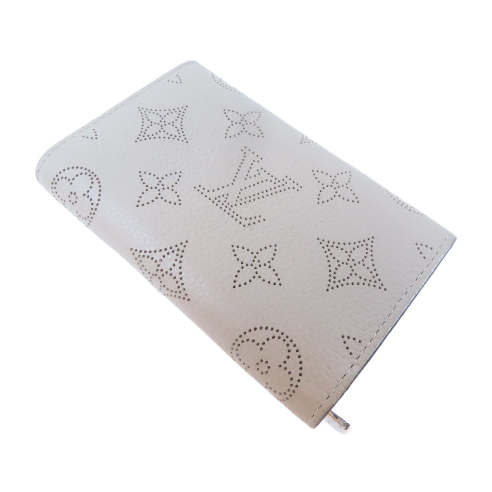 LOUIS VUITTON Mahina Anae銀扣零錢包米色