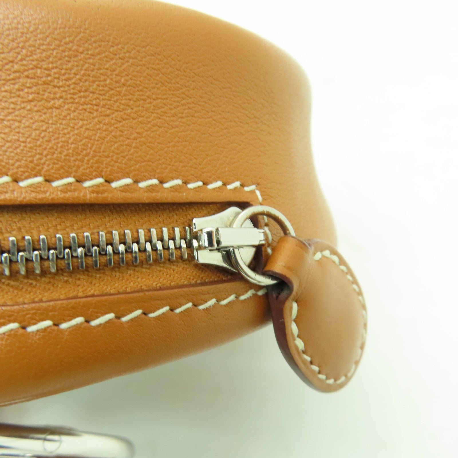 HERMES Swift皮革In The Loop Belt Bag銀扣腰包經典駝色