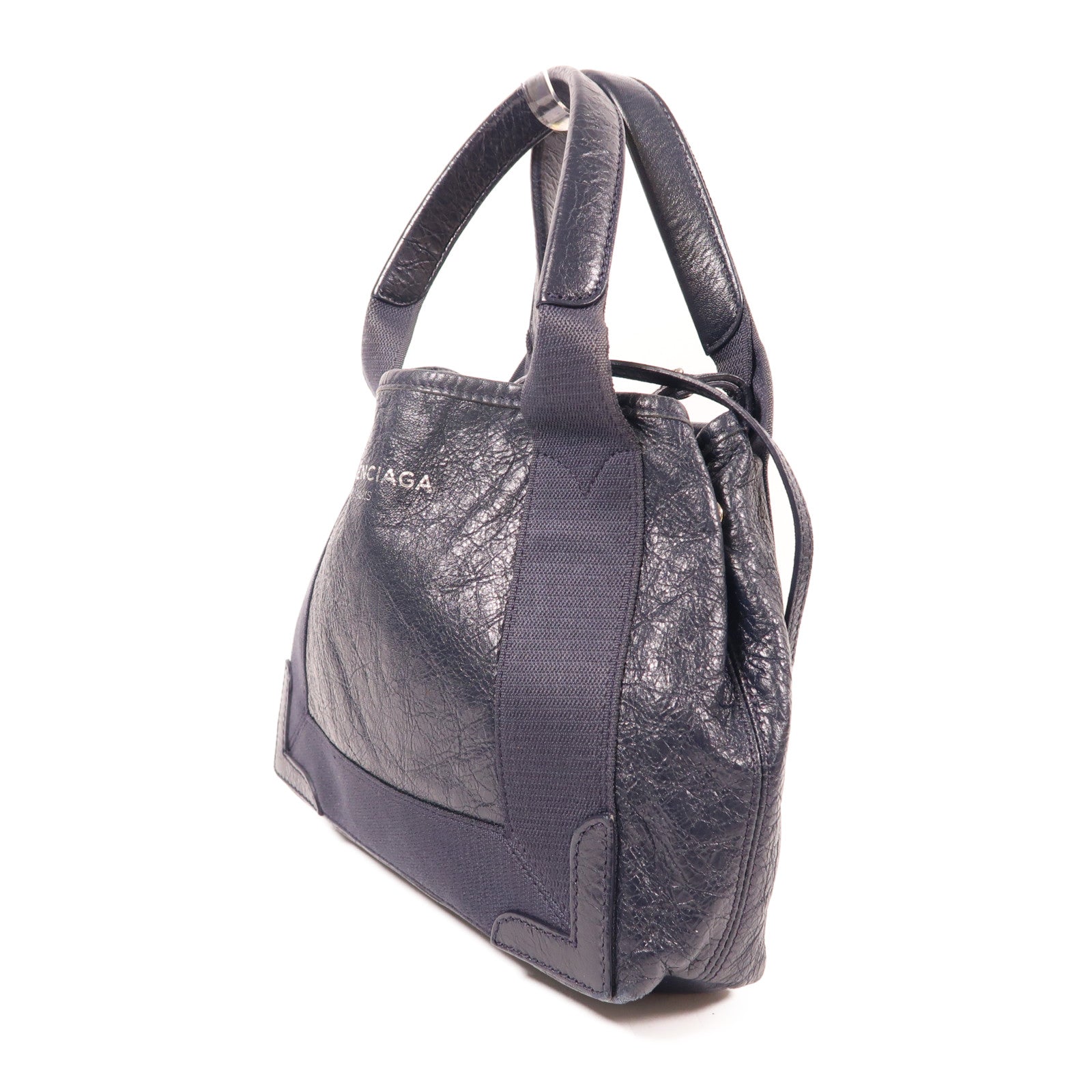 BALENCIAGA 牛皮皮革Cabas Xs銀扣手挽肩背兩用袋