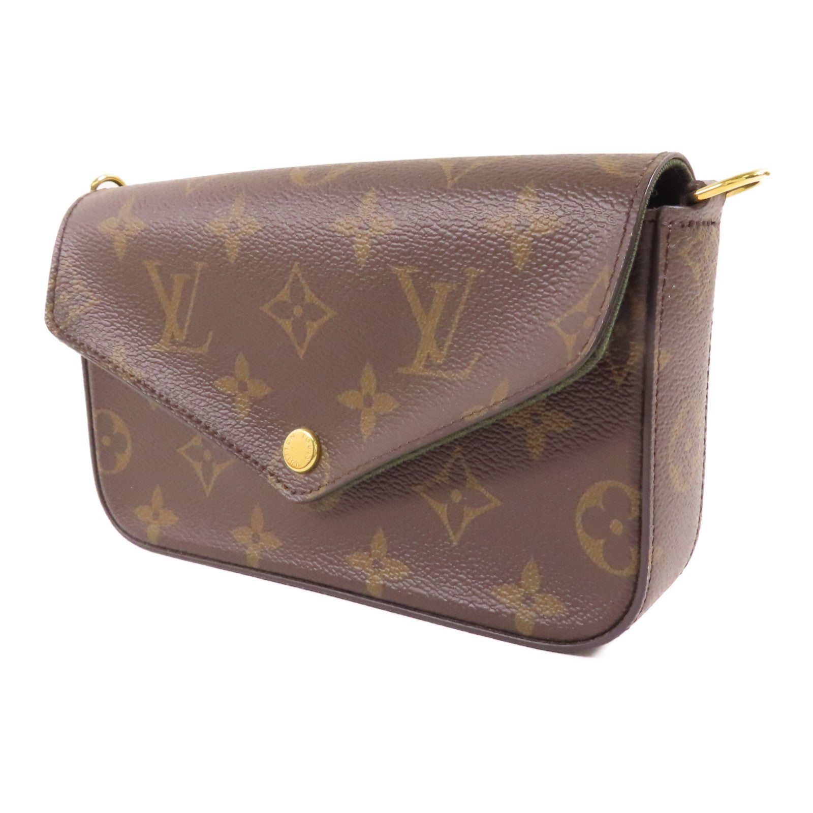 LOUIS VUITTON Monogram Felicie Strap & Go金扣肩背袋