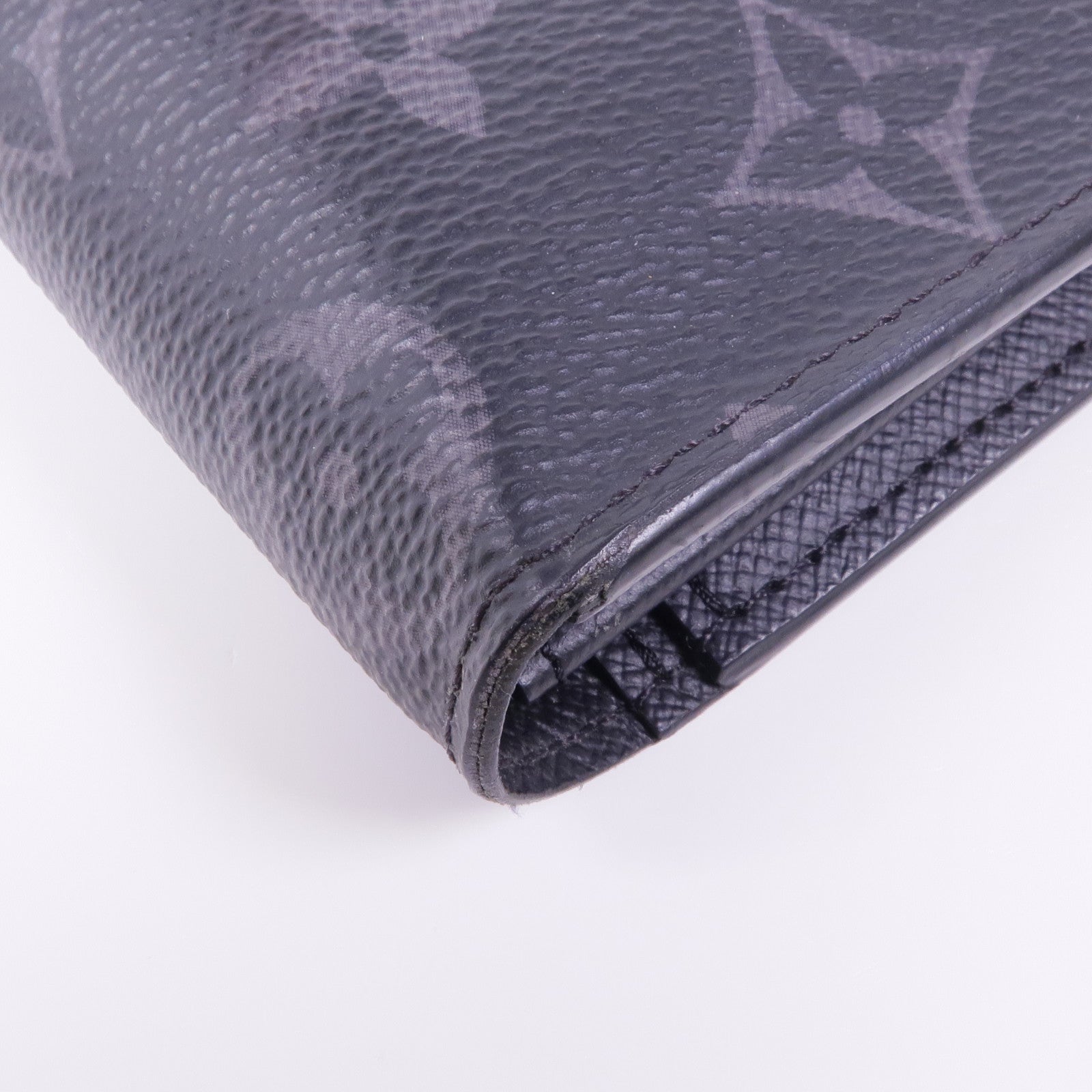 LOUIS VUITTON Monogram Eclipse Brazza銀扣長錢包