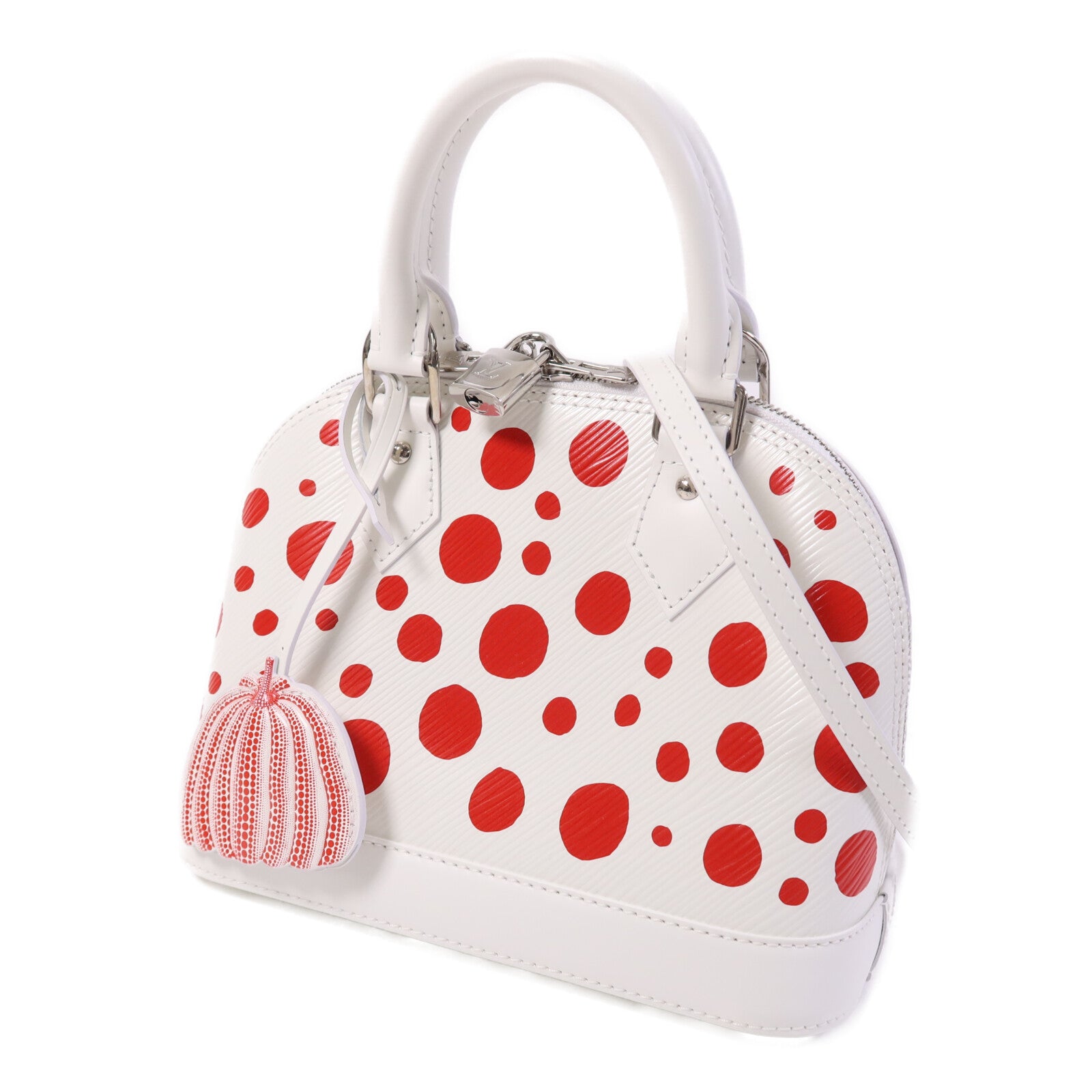 LOUIS VUITTON Epi Alma BB x Yayoi Kusama銀扣手挽肩背兩用袋