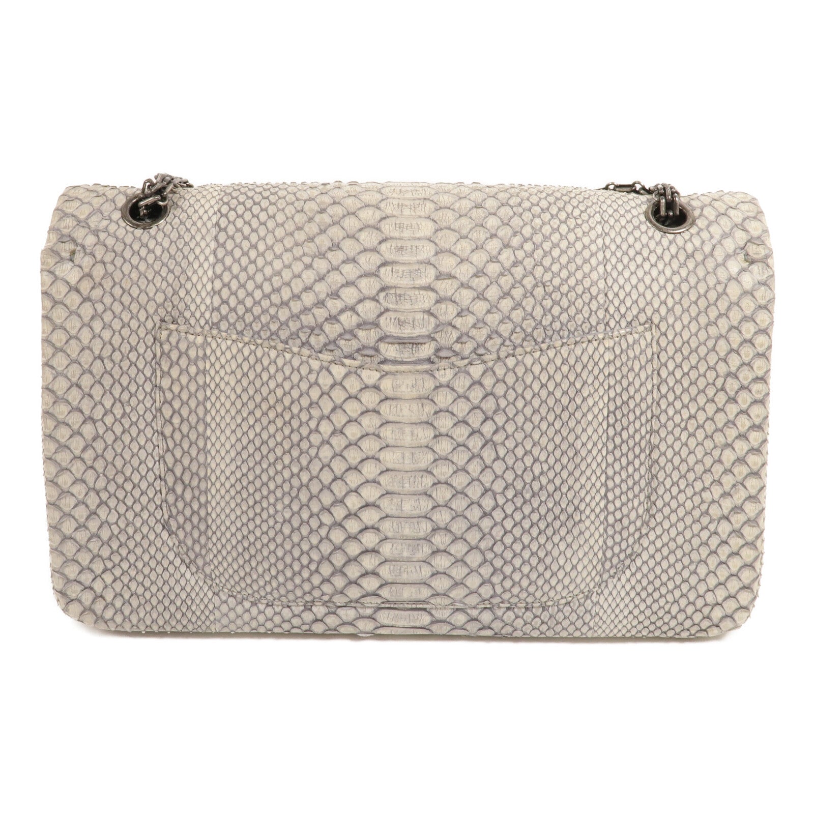 CHANEL 蛇皮皮革2.55 Reissue鏈帶肩背袋