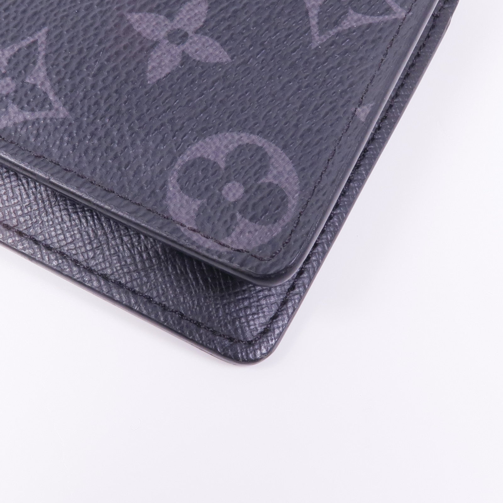 LOUIS VUITTON Monogram Eclipse Brazza銀扣長錢包